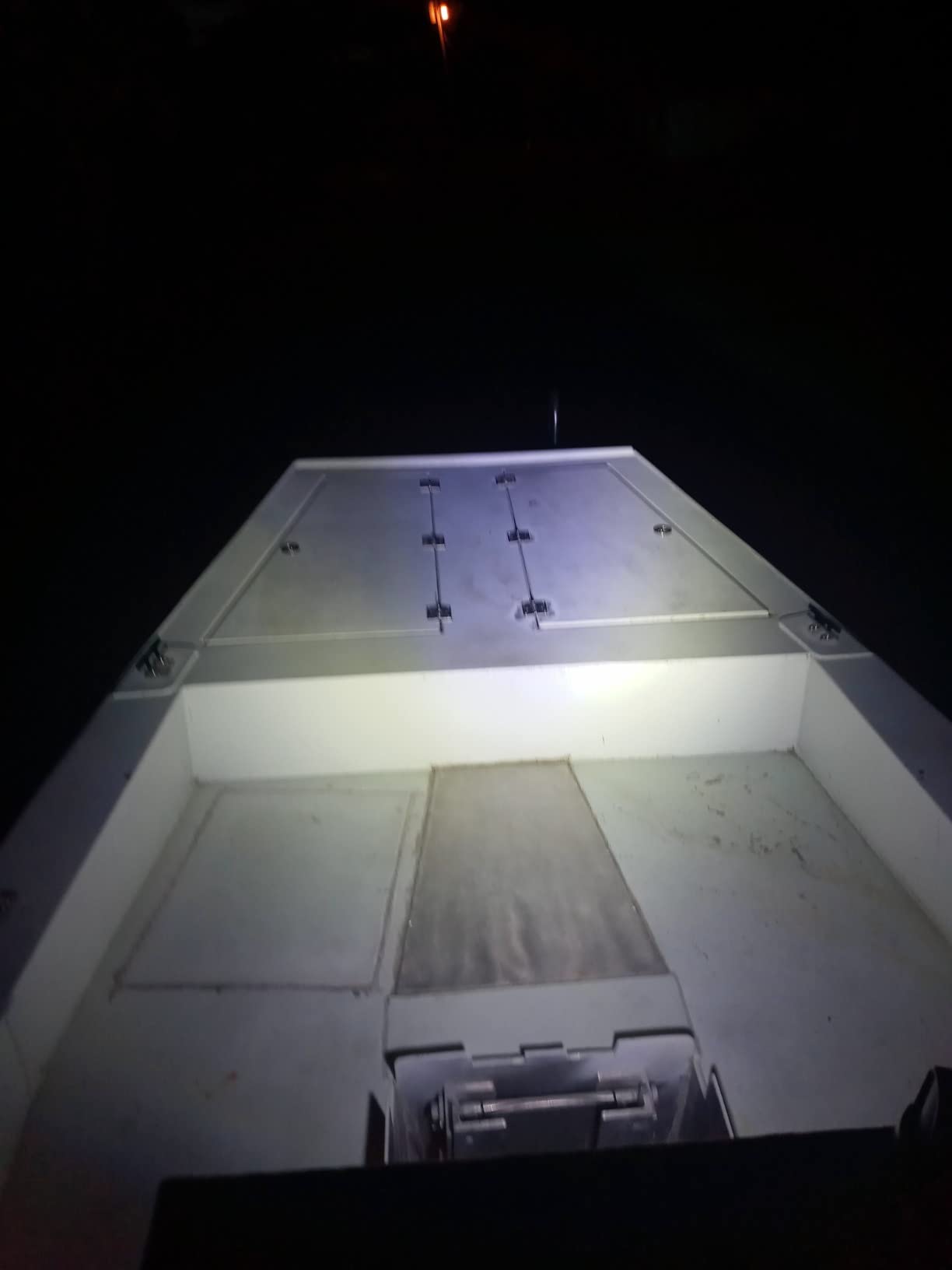 Wave One Marine Dual Color LED Boat Spreader Light Deck Flood Beam Stainless Hardware & Bracket IP68 Waterproof Multicolor Bright High Lumen Output (White Housing, White & Blue) customer photo 1