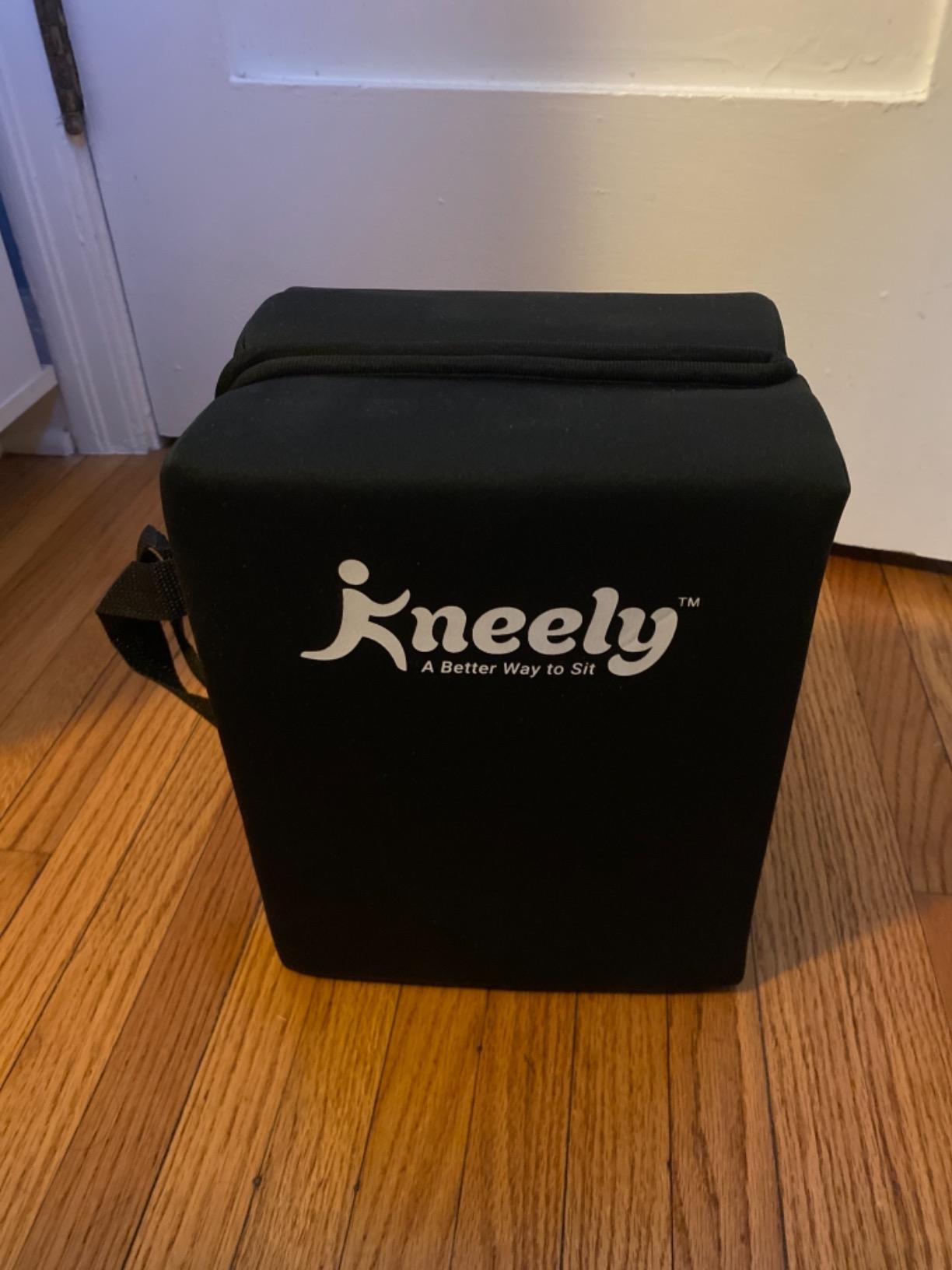 KneelyPad by Kneely | Kneeling Pad for Gardening, Exercise, Cleaning, & Mechanic Work | Extra Thick Memory Foam Knee Cushion for Gardening & More with Washable Cover | Foldable Knee Pad with Handle customer photo 2