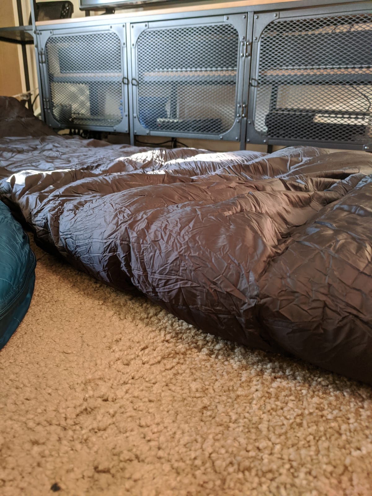 REDCAMP Mummy Goose Down Sleeping Bag Ultralight for Backpacking, 59 Degree F 800 Fill 3 Season Sleeping Bag for Camping Hiking, Cyan/Black customer photo 2