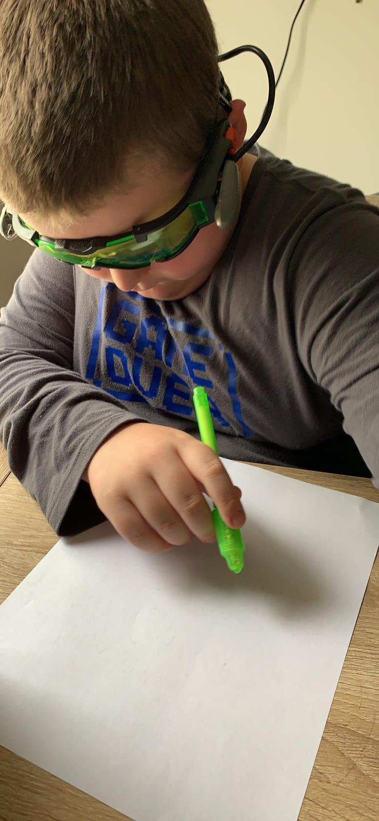SLF Night Vision Goggles for Kids with Invisible Ink Pen Spy Kit, See in The Dark with Spy Gear, Write Secret Messages with Spy Gadgets, Perfect Spy Ninjas Mission Kit for Play, Spy Kit for Kids 8-12 customer photo 1
