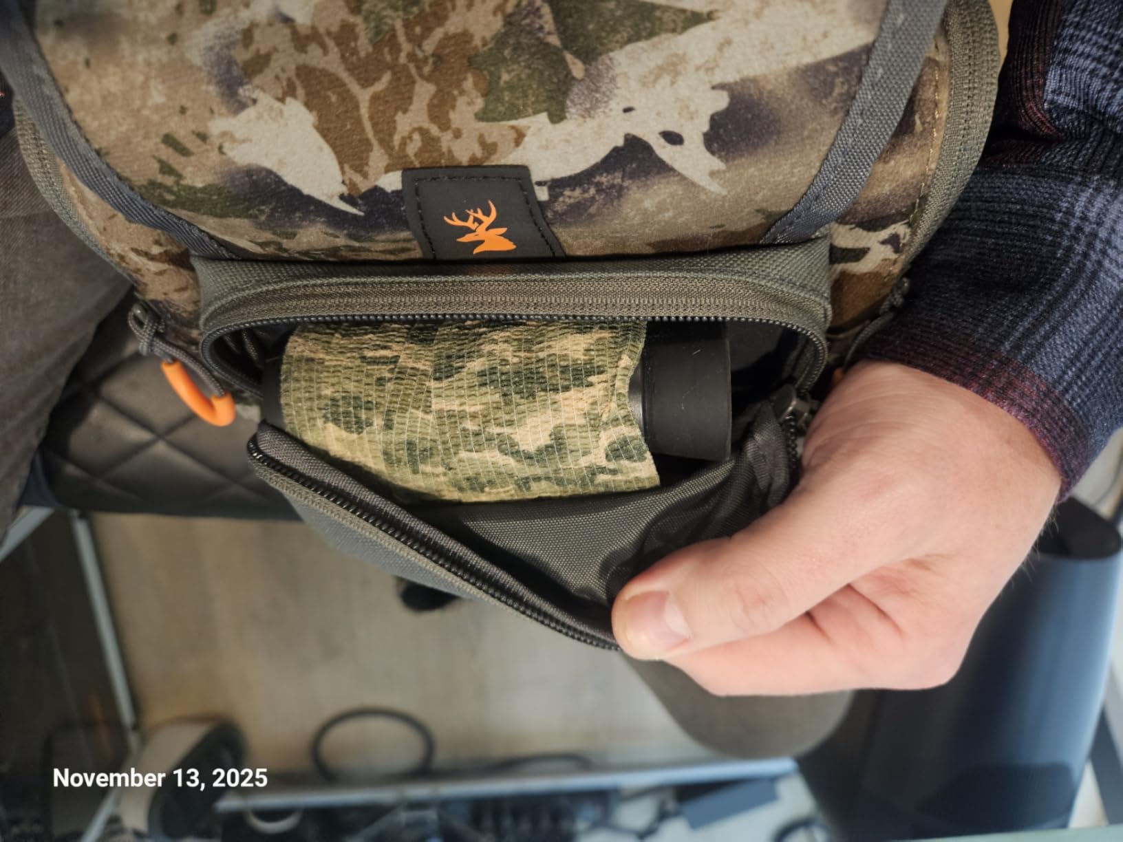 SPIKA Binocular Harness Chest Pack, Lightweight & Waterproof Bino Bag with Rangefinder Pouch & Rain Cover customer photo 1