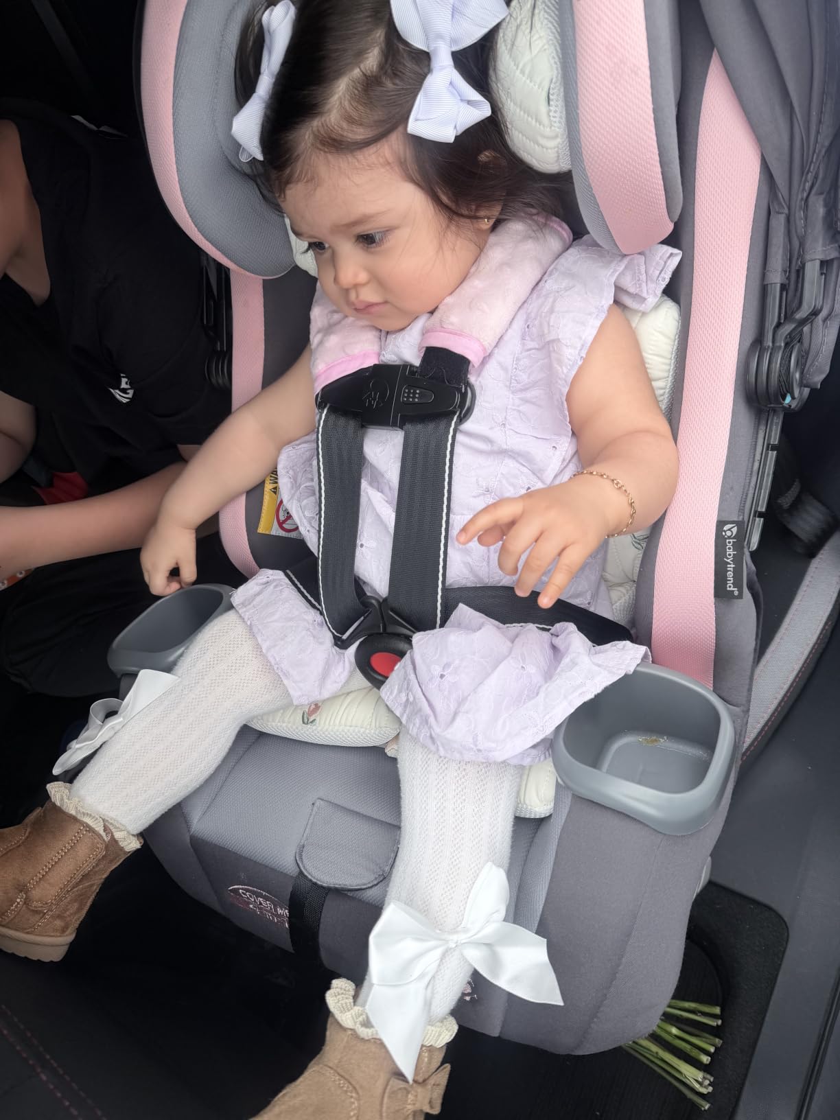 Baby Trend Cover Me™ 4-in-1 Convertible Car Seat, Vespa – Built-in Canopy, 4-Stage Growth System, Plush Comfort Padding, Multi-Position Recline customer photo 2