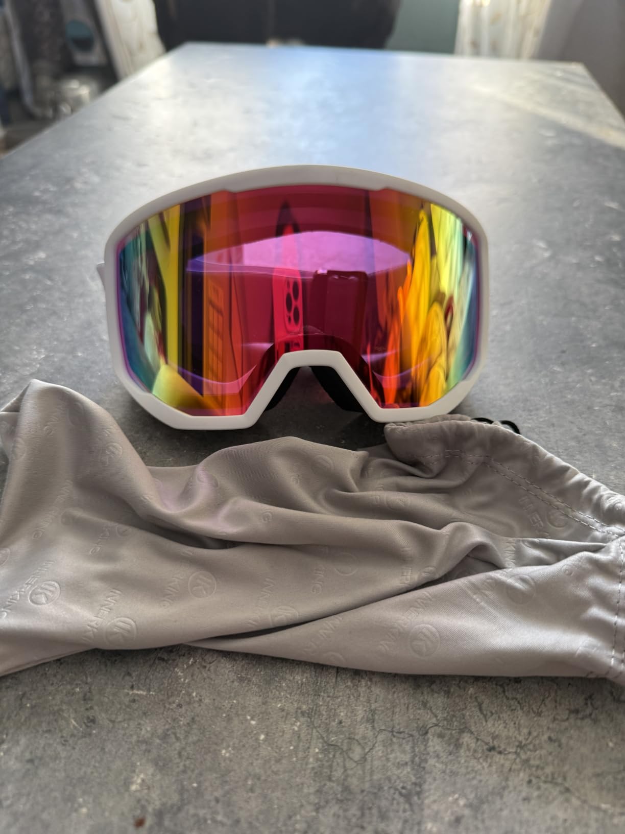 Over-Glasses Ski/Snowboard Goggles for Men & Women with Interchangeable Foam, Lightweight, Anti-fog UV400 Lens, Helmet-Compatible, Soft Flexible Frame for All-Day Comfort customer photo 1
