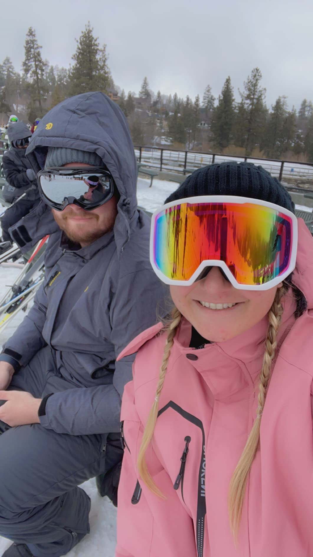 Over-Glasses Ski/Snowboard Goggles for Men & Women with Interchangeable Foam, Lightweight, Anti-fog UV400 Lens, Helmet-Compatible, Soft Flexible Frame for All-Day Comfort customer photo 2