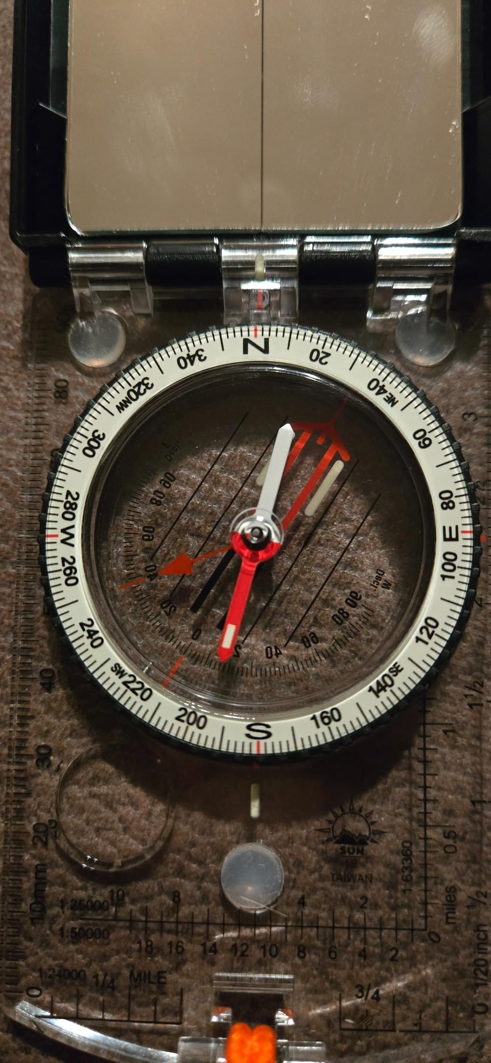 Sun Company ProSight Sighting Map Compass with Adjustable Declination - Lightweight Orienteering Baseplate Compass for Hiking, Backpacking, and Survival Navigation | Professional Grade customer photo 1