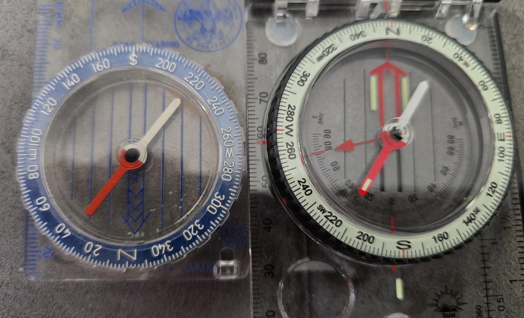 Sun Company ProSight Sighting Map Compass with Adjustable Declination - Lightweight Orienteering Baseplate Compass for Hiking, Backpacking, and Survival Navigation | Professional Grade customer photo 2