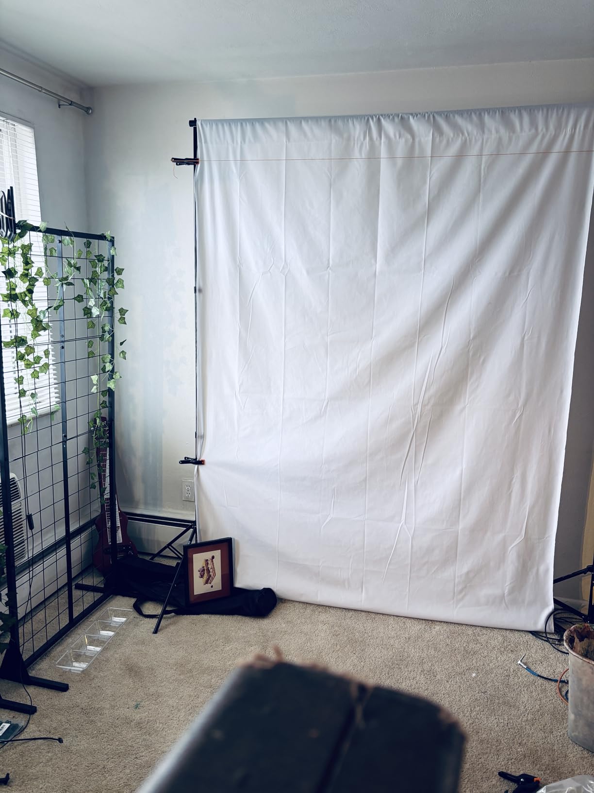 Kate Gray Photography Backdrop Solid Neutral Grey Background for Portrait | Pure Grey Cloth for Headshots, Product Photos, Videos, Streaming, Parties Photo Booth Professional Photography Studio 6ft x 9ft customer photo 2
