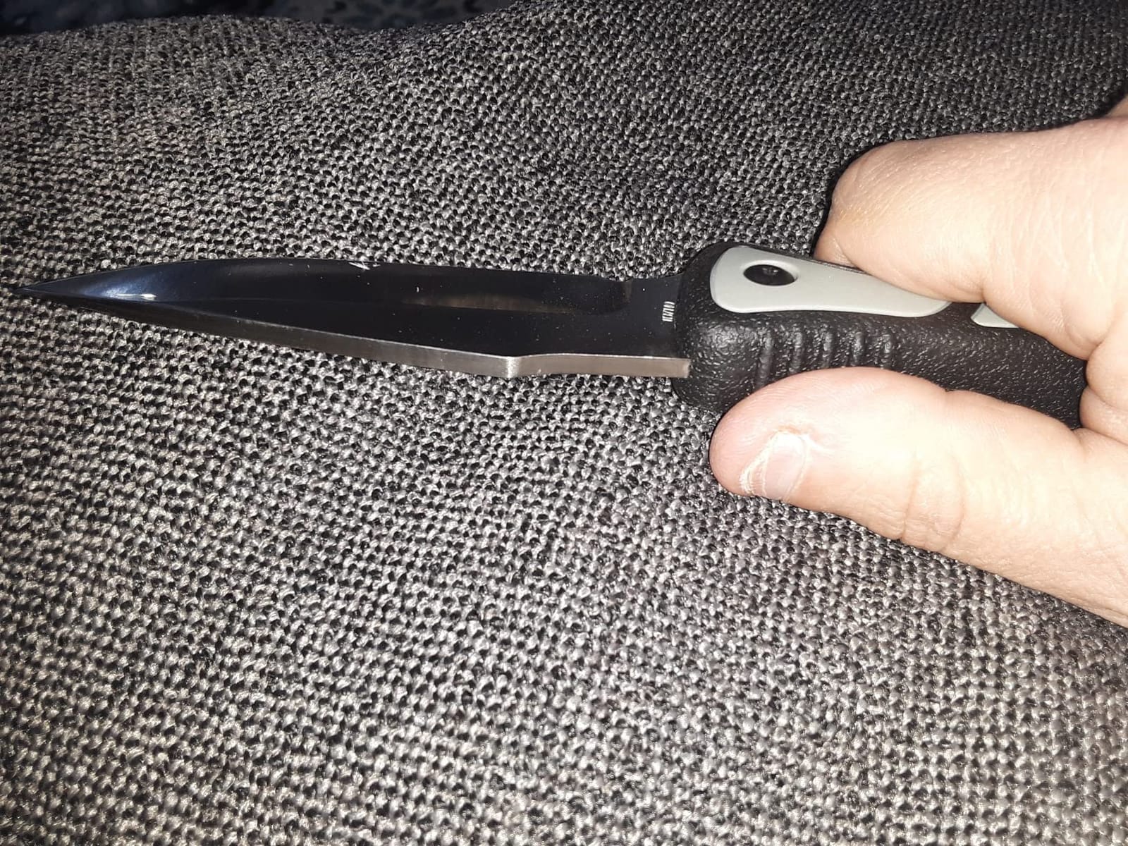 Old Timer Trail Boss 9in Fixed Blade Caping Knife with High Carbon Stainless Steel Blade, TPE Grip Handle, and Custom Molded Sheath for Hunting, Field Dressing, Skinning, Gutting, and Outdoors customer photo 1