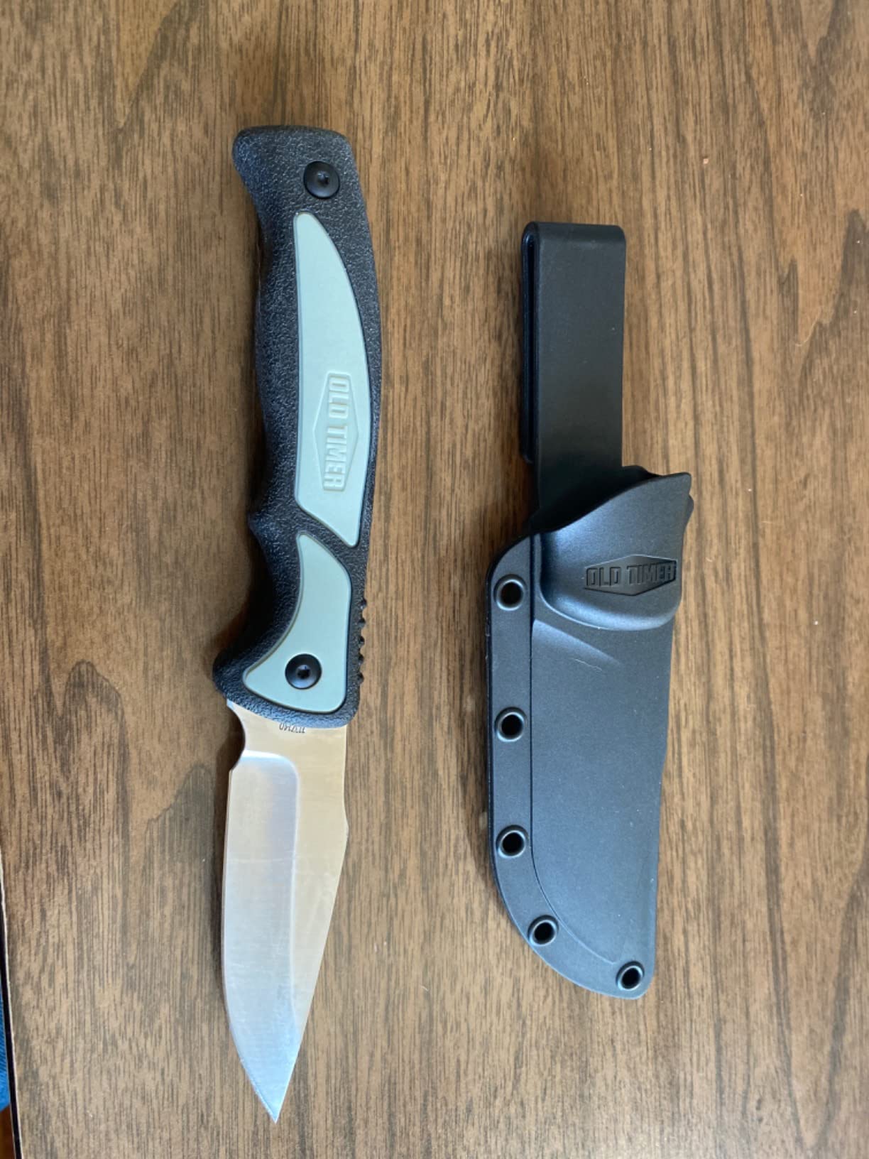 Old Timer Trail Boss 9in Fixed Blade Caping Knife with High Carbon Stainless Steel Blade, TPE Grip Handle, and Custom Molded Sheath for Hunting, Field Dressing, Skinning, Gutting, and Outdoors customer photo 2