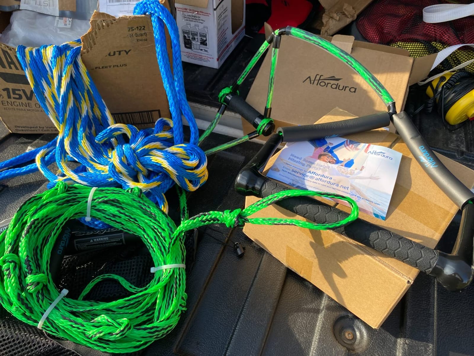Affordura Wakeboard Rope with Dual Handles, 75 FT 4-Section customer photo 1