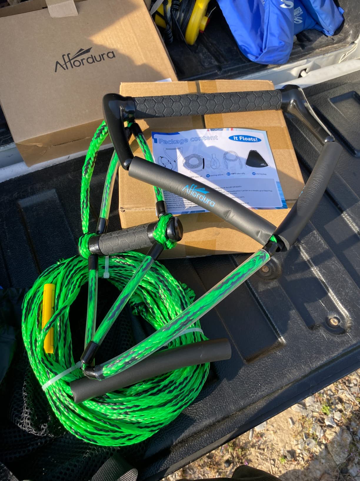 Affordura Wakeboard Rope with Dual Handles, 75 FT 4-Section customer photo 2