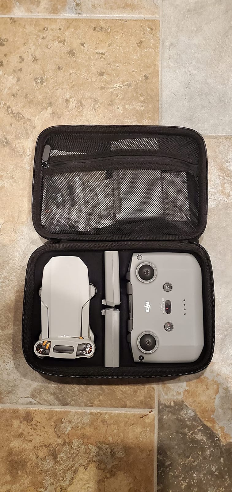 JSVER Carrying Case for DJI Mavic Mini 2 Hard Shell Storage Case for Mini 2/2 SE/4K Drone Remote Controller and Accessories, with Propeller Protectors and Control Stick Cover customer photo 1