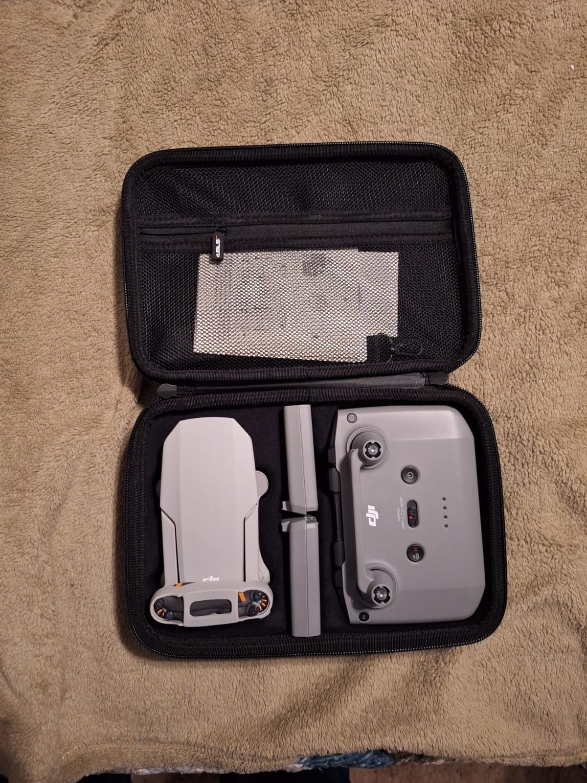 JSVER Carrying Case for DJI Mavic Mini 2 Hard Shell Storage Case for Mini 2/2 SE/4K Drone Remote Controller and Accessories, with Propeller Protectors and Control Stick Cover customer photo 2