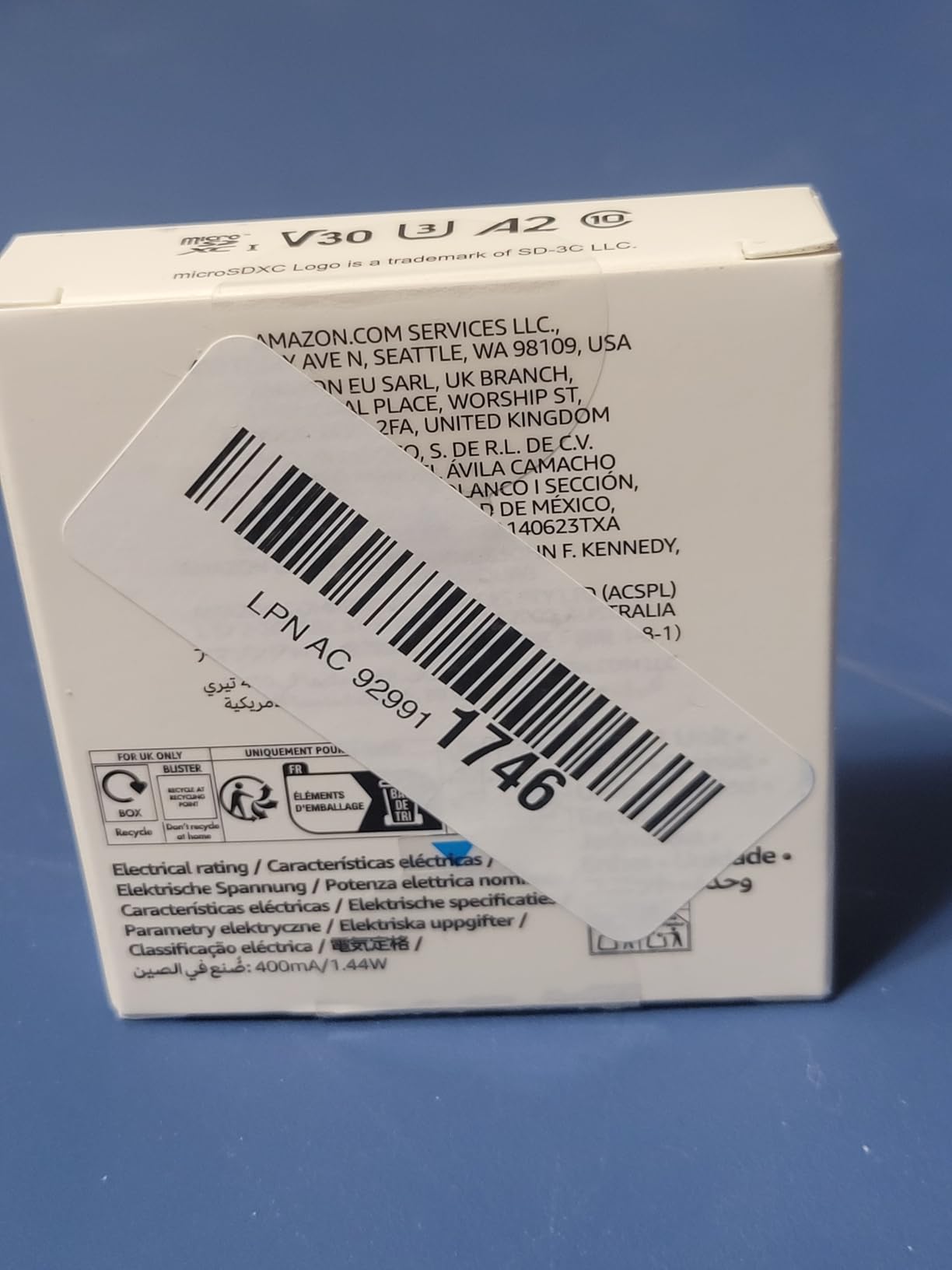 Amazon Basics microSDXC Memory Card with Full Size Adapter, A2, U3, Read Speed up to 100 MB/s, 128GB, Black customer photo 1