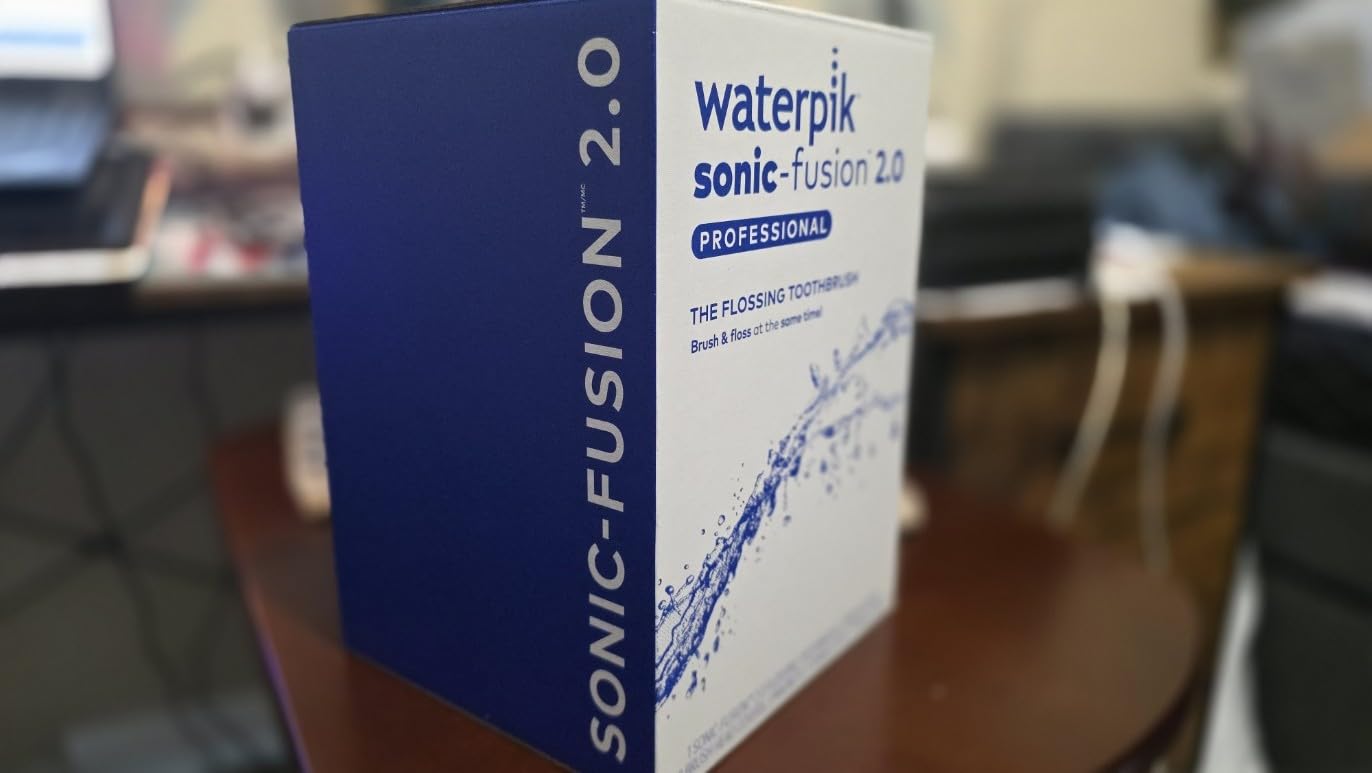 Waterpik Sonic-Fusion Flossing Electric Toothbrush Water Flosser, Black customer photo 2