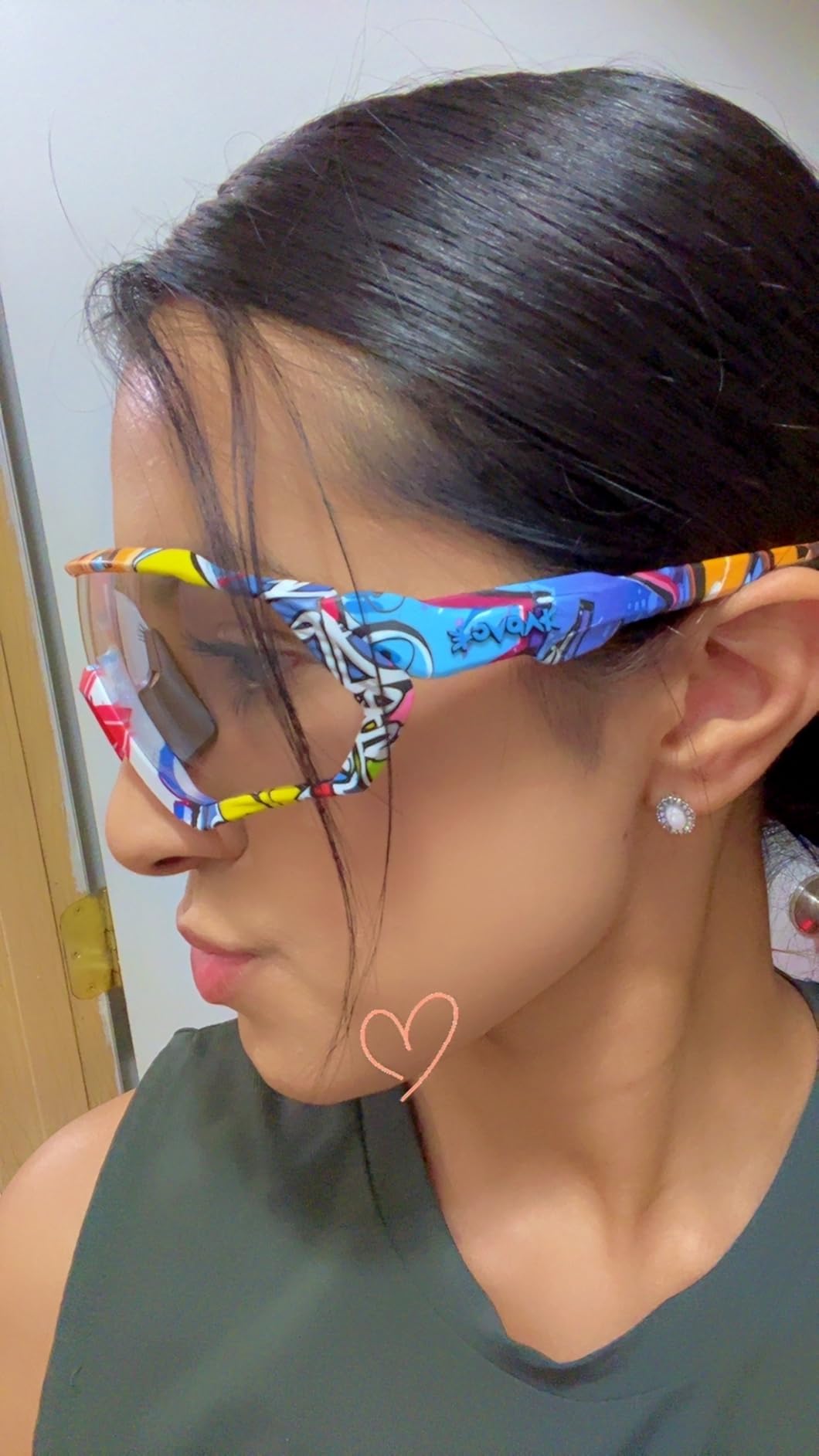 KAPVOE Photochromic Cycling Glasses Clear Mountain Bike Sunglasses K9408 customer photo 1