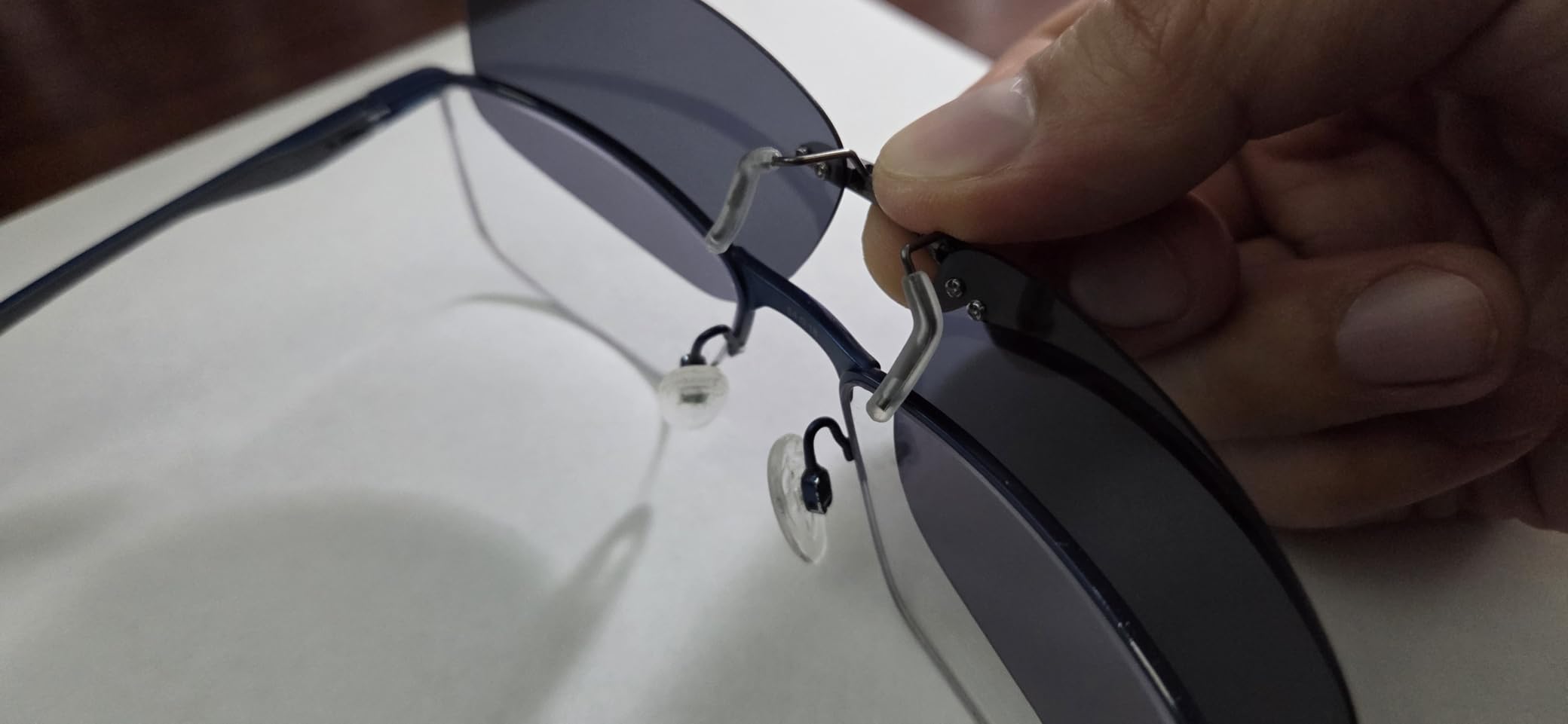 Polarized Clip On Sunglasses Over Prescription Glasses Men Women Compact Fit Non-Flip Up customer photo 1