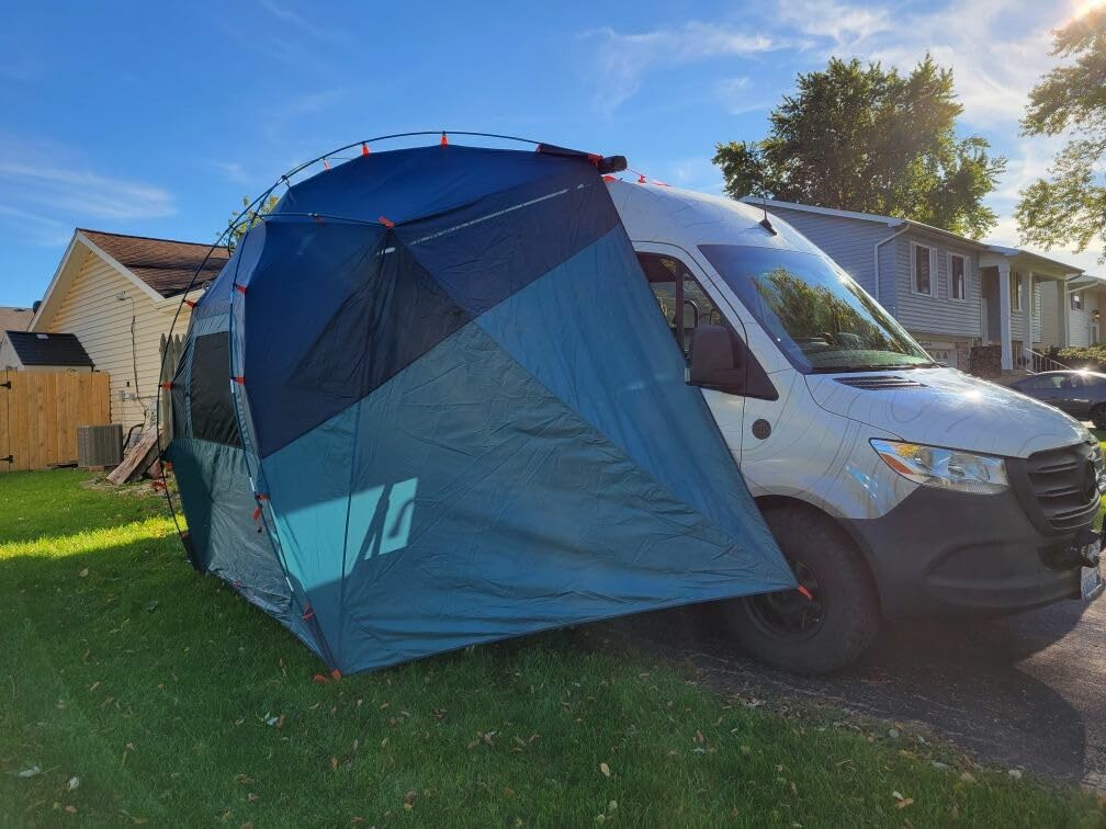 Kelty Highroads Overlanding Shelter - Universal Mount Car Camping Tent with Large Zippered Entry, Aluminum Frame, Adjustable Walls and Windows, UV Protection, Rainproof, Stuff Duffel Included, 2024 customer photo 2