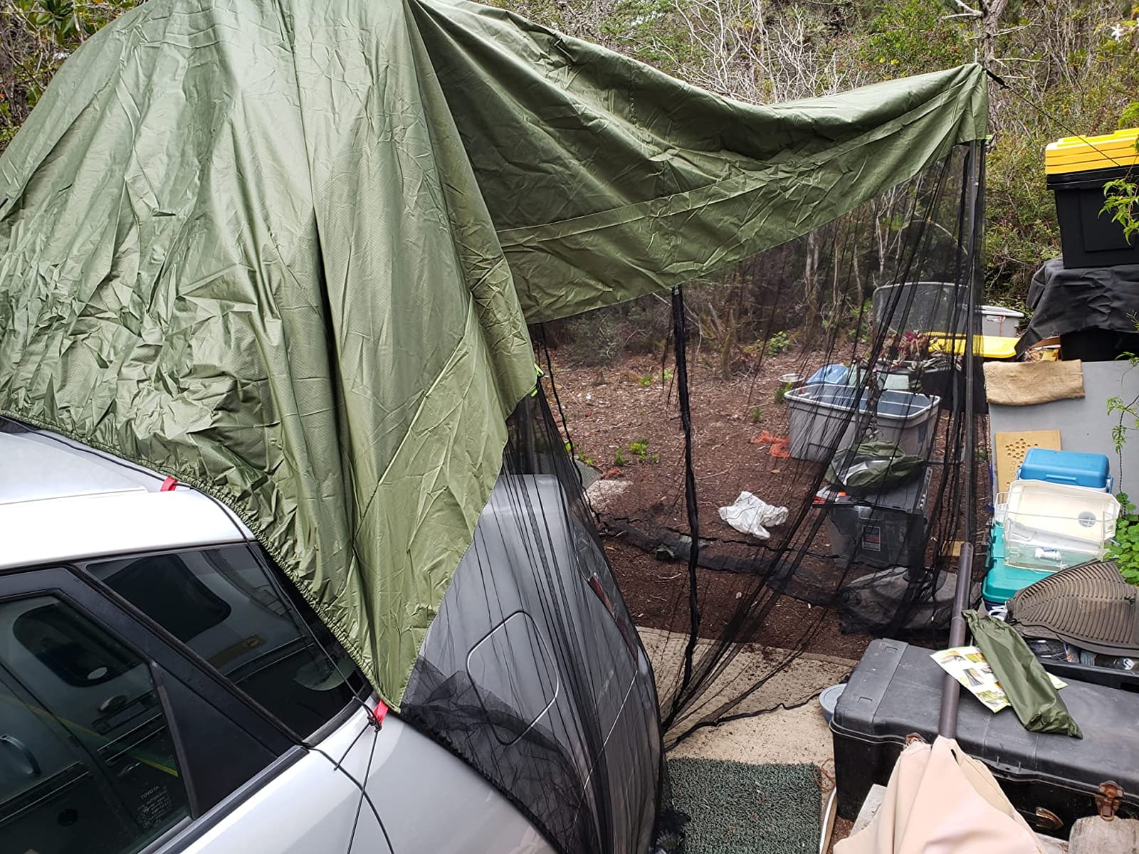 G4Free Car Awning Sun Shelter with Mosquito Net, Portable SUV Tent customer photo 2