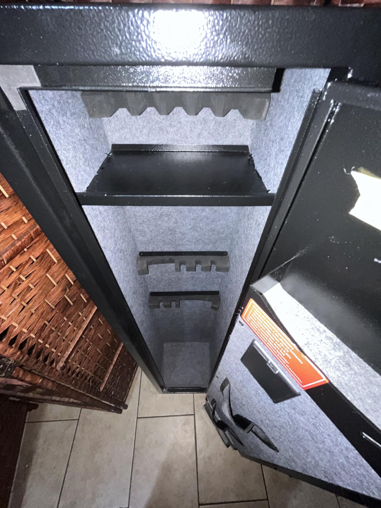 Kaer 4-5 Biometric Gun Safe for Rifles and Pistols, Long Rifle Safe for Home | No Assembly Needed, Gun Cabinet for 3-5 Shotgun 5-7 Handguns, Fingerprint, Digital Keypad, Removable Shelf, Gun Rack for Home customer photo 1