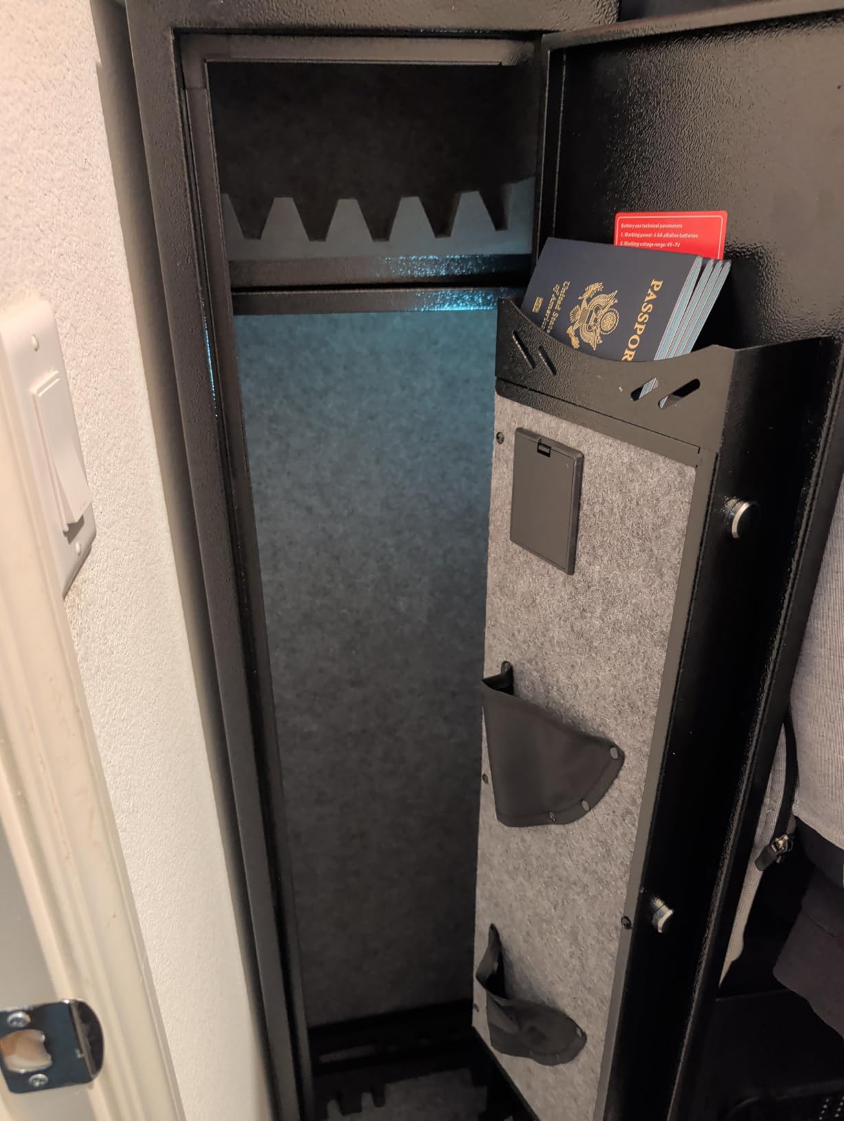 Kaer 4-5 Biometric Gun Safe for Rifles and Pistols, Long Rifle Safe for Home | No Assembly Needed, Gun Cabinet for 3-5 Shotgun 5-7 Handguns, Fingerprint, Digital Keypad, Removable Shelf, Gun Rack for Home customer photo 2