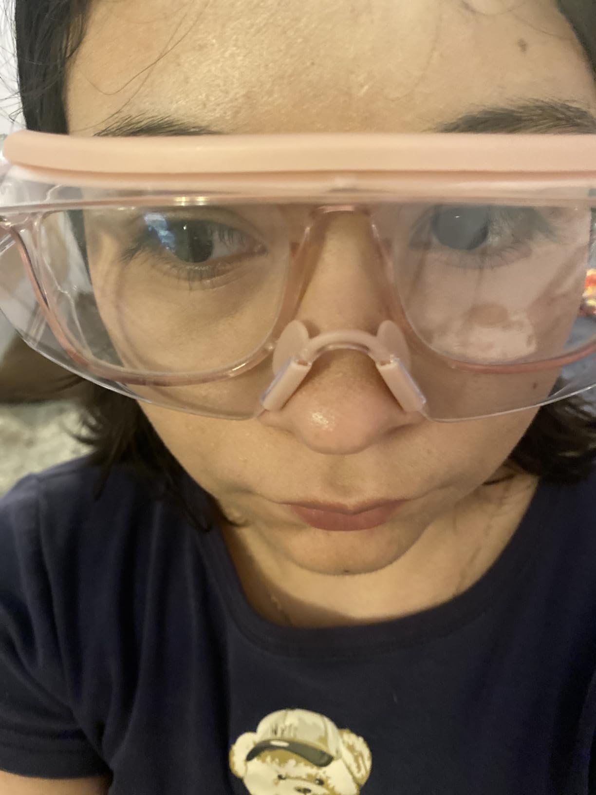 UKNOW Safety Goggles Over Glasses, Anti Fog Safety Glasses with Clear Wraparound Lens, ANSI Z87.1 Protective Eyewear customer photo 1