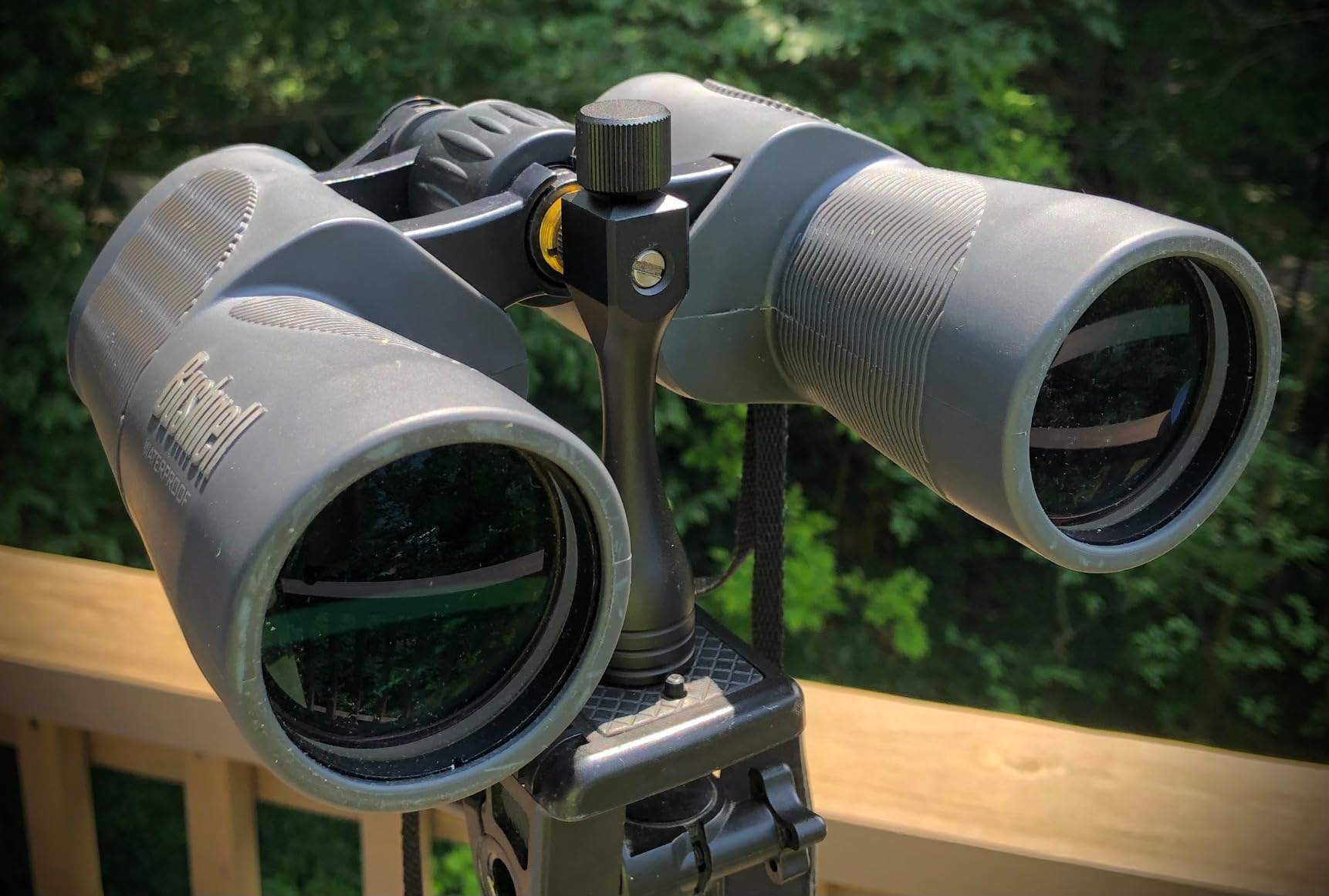 Binocular Tripod Adapter - 1/4-20 Inch Threading, Quick Release Mount (Black) customer photo 1