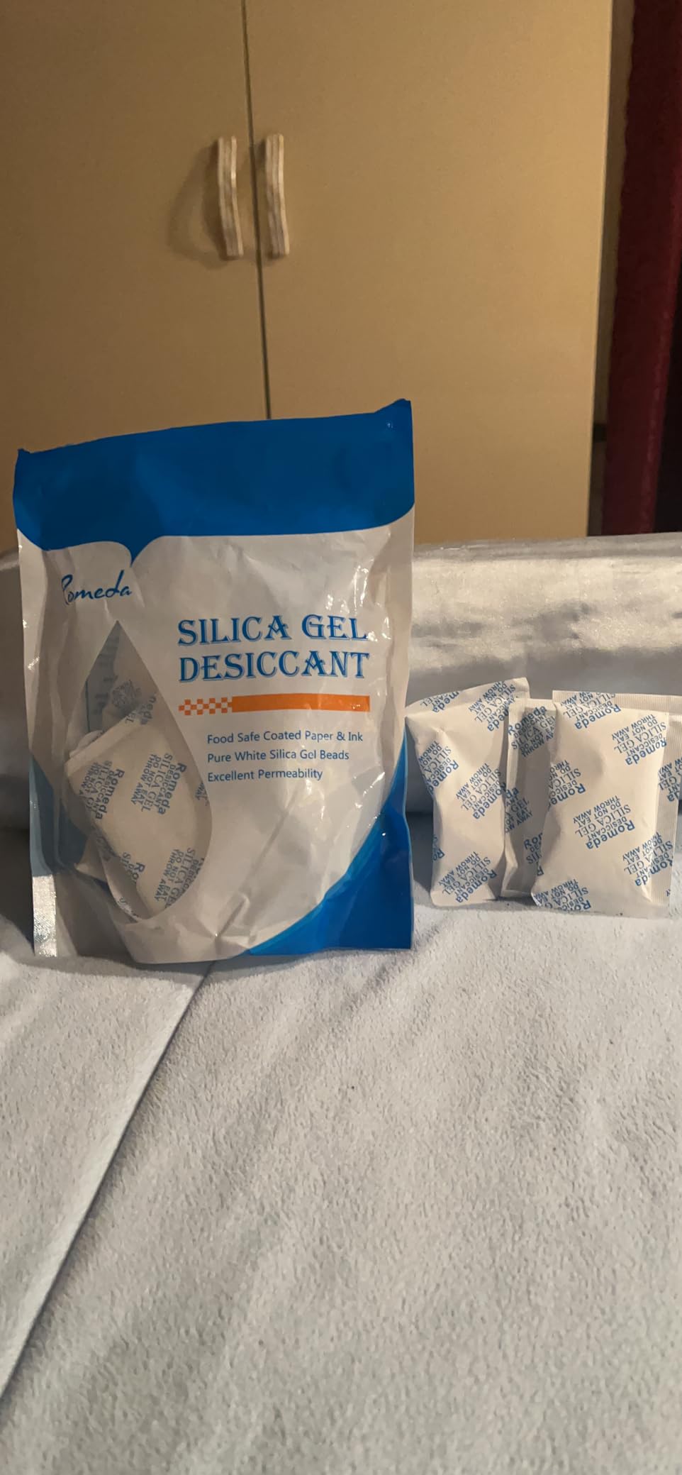 15 Pcs 20 Gram Silica Gel Packs, Transparent Desiccant, Desiccant Packets for Storage, Moisture Packs for Spices Jewelry Shoes Boxes Electronics Storage customer photo 2