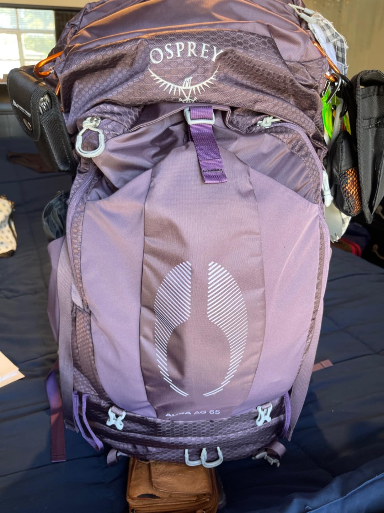 Osprey Aura AG 65L Women's Backpacking Backpack, Red WM-L customer photo 2