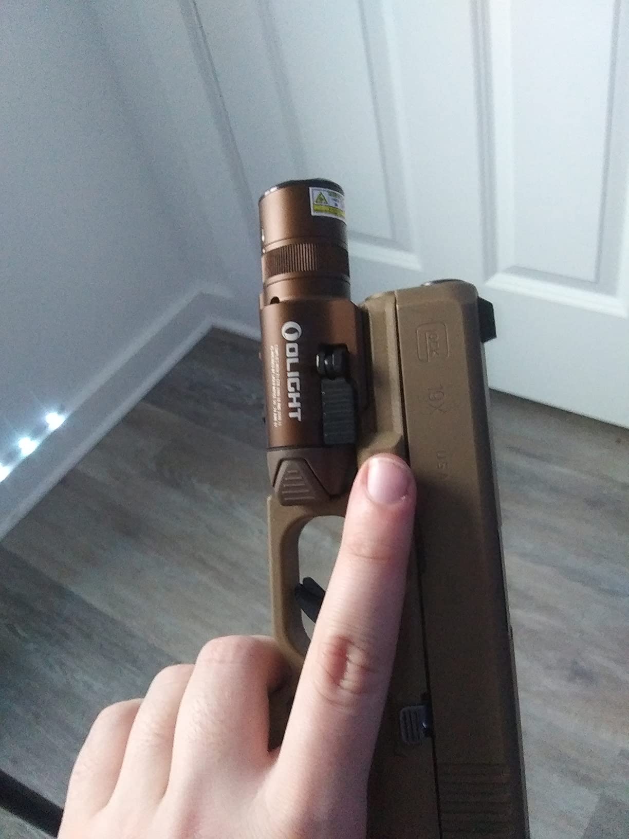 OLIGHT Baldr Pro R 1350 Lumens Rail Mounted Tactical Light with Green Beam | 10,000 Candela, Compact to Full-Size Weaponlight, Strobe Mode, Magnetic USB Charging customer photo 2