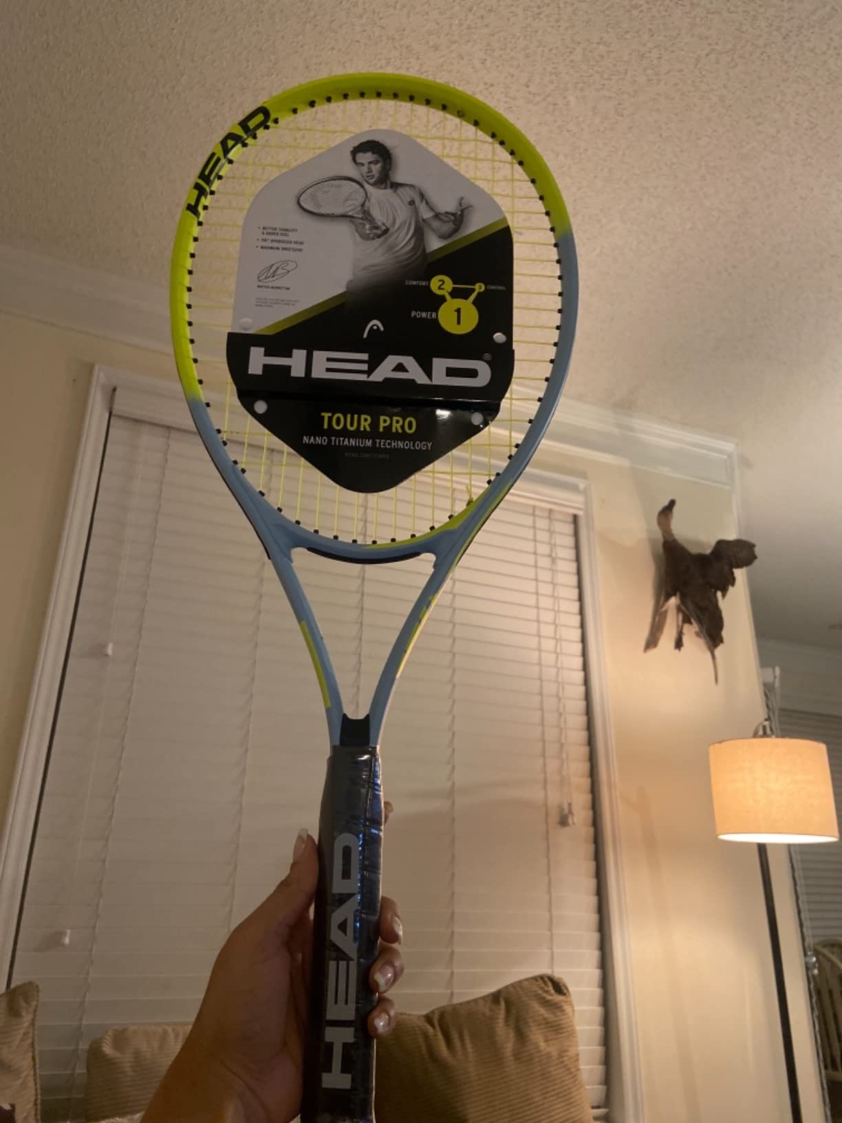 HEAD Tour Pro Tennis Racket, 4 3/8