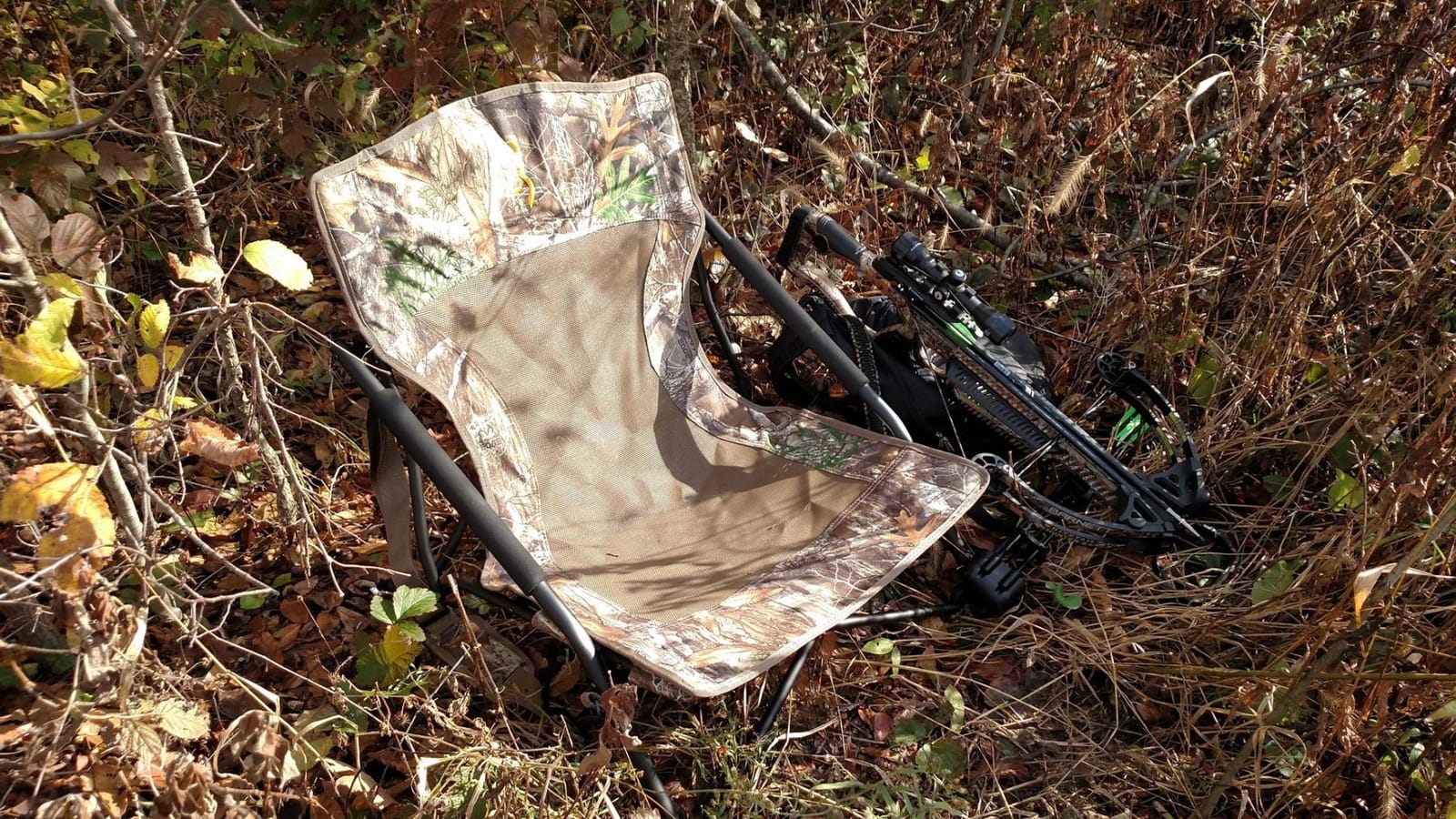 Browning Strutter Camo Turkey Hunting Chair with Foldable Low Profile Compact Design, Durable Steel Frame, and Padded Shoulder Carry Strap and Carry Bag customer photo 1