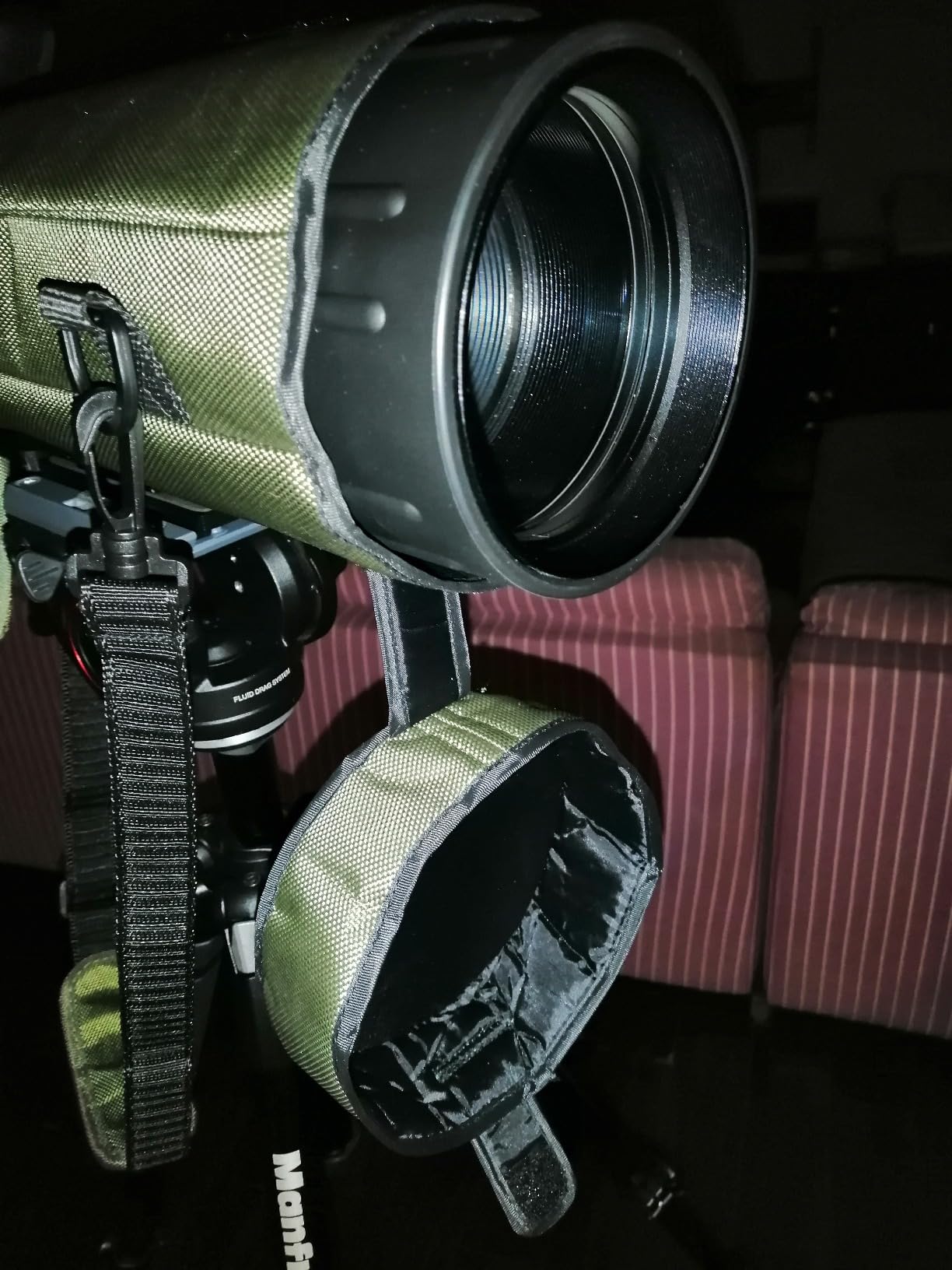 20-60X80 25-75x100 Bird Watching Telescope Hunting Spotting Scope Case Bag Shock Absorbing Backpack Cover 80mm 100mm (For 80mm Telescope), Green (80/100 Cover) customer photo 1