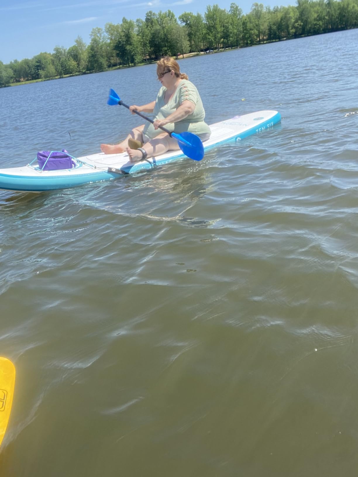 OCEANBROAD Adjustable Kayak Paddle 86in/220cm to 94in/240cm Kayaking Boating Canoeing Oar with Paddle Leash 1 Paddle customer photo 2