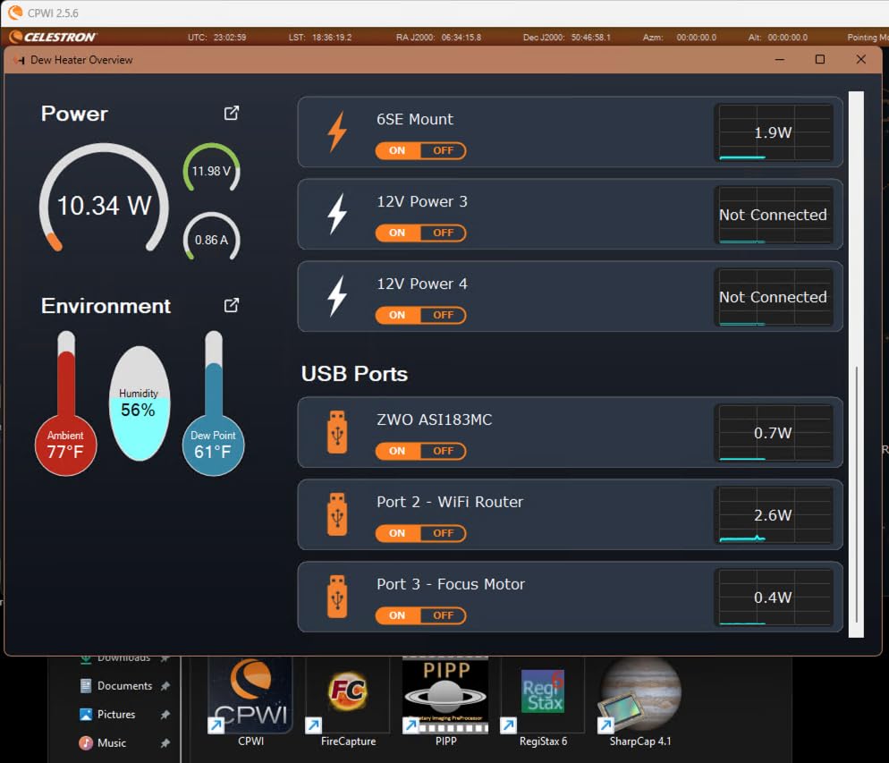 Celestron Smart DewHeater & Power Controller 4X for Telescopes - 4 Ports | Automated Dew Prevention, Intelligent Power Management for Advanced Astroimaging & Telescope Accessories, USB-C Connection customer photo 1