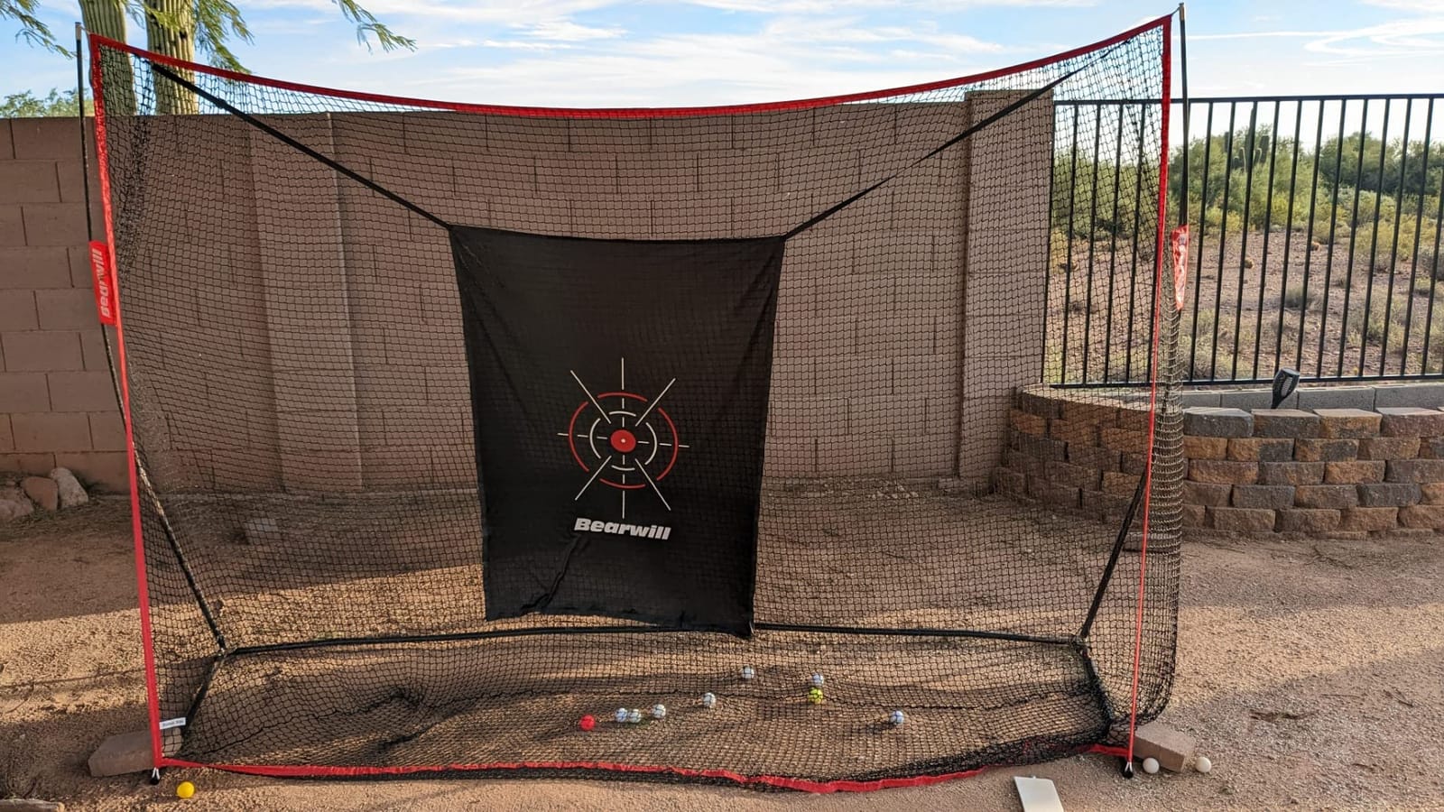 Golf Net,10x7ft Heavy Duty Golf Practice Nets with Mat for Indoor Outdoor customer photo 1