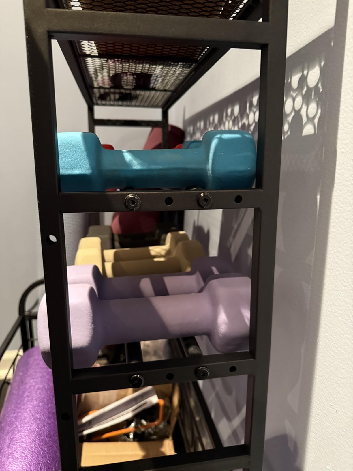 VOPEAK 3-Tier Dumbbell Rack with Wheels, Weight Rack for Home Gym Storage customer photo 1