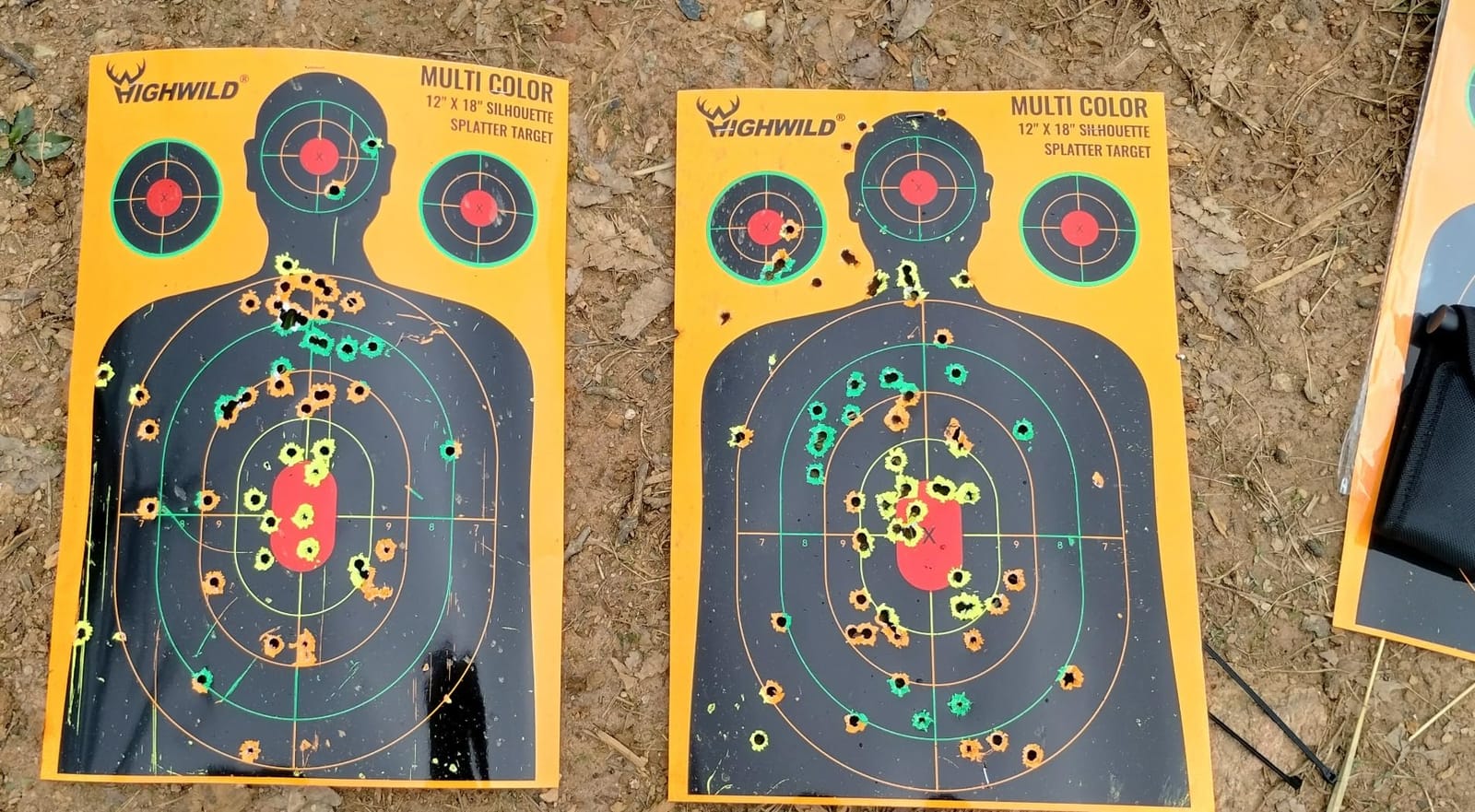 Highwild Silhouette Splatter Paper Targets - Splash Effect of Multiple Colors - 12 x18 Inch customer photo 1