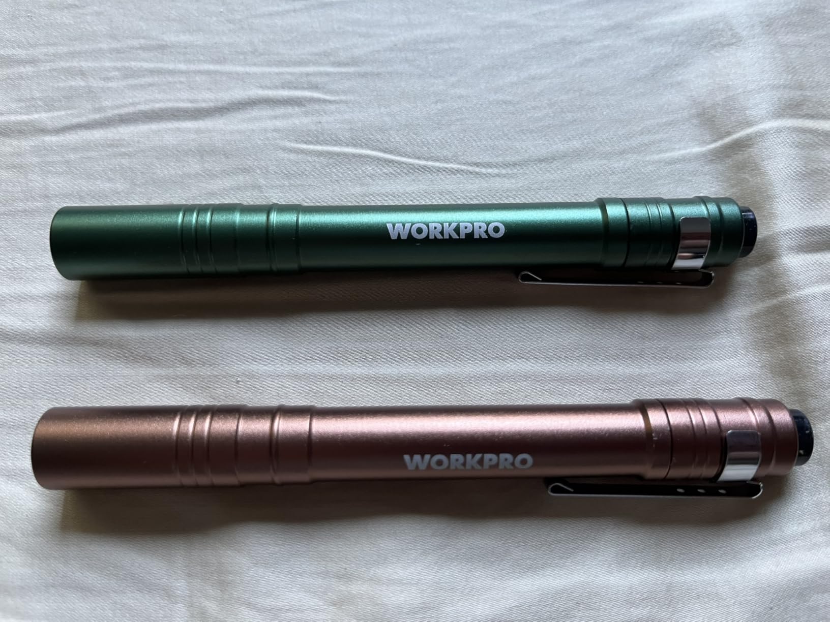 WORKPRO LED Pen Light, Aluminum Pen Flashlight, Pocket Flashlight with Clip customer photo 2