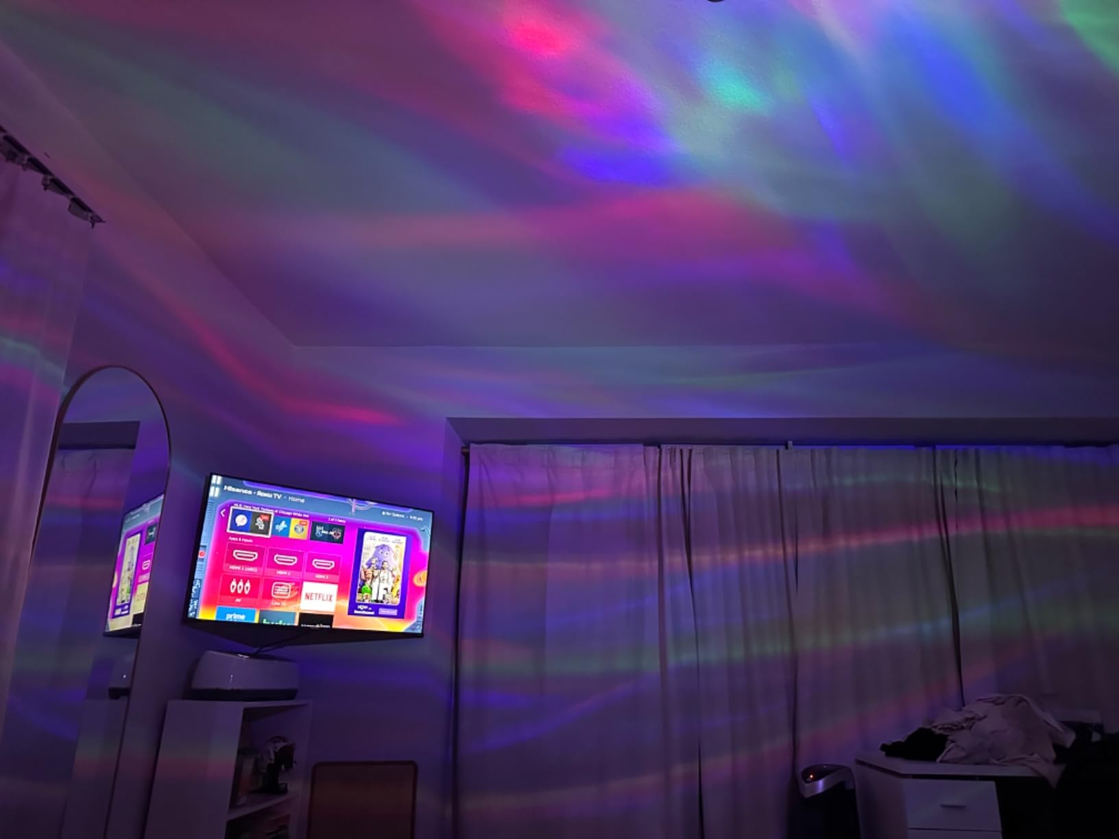 ENOKIK Galaxy Projector, Star Aurora Night Light Bluetooth Speaker, Black | 33 Dynamic Light Effects, 8 Soothing White Noises, Remote Timer, 360° Adjustable Projection Angle, Ideal Gift, Home Decor customer photo 2