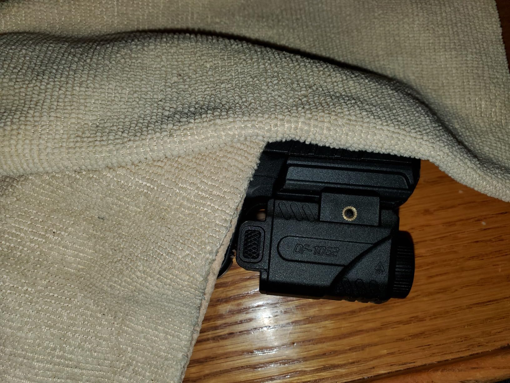 DEFENTAC 800lm Pistol Light with Green Laser for Railed Guns | Adjustable Rail Mount Tactical Flashlight and Green Laser Combo with Strobe and Momentary customer photo 1