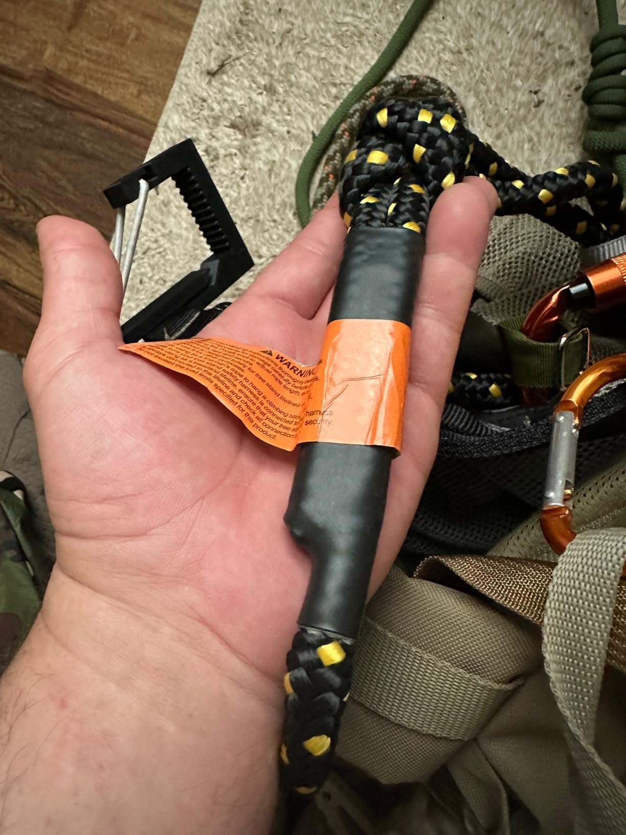 Huntury Treestand Safety Rope, Linemans Rope for Hunting, Tree Stand Safety Line, Tree Tether Rope, Life Lines for Tree Stands(10 feet) customer photo 1