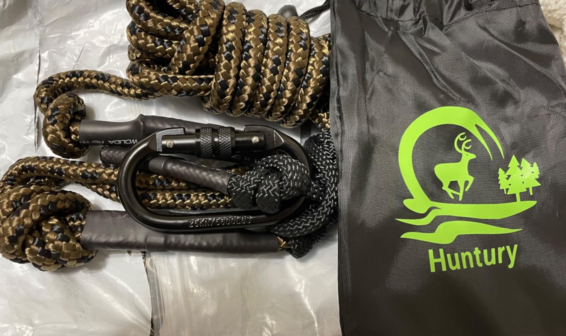 Huntury Treestand Safety Rope, Linemans Rope for Hunting, Tree Stand Safety Line, Tree Tether Rope, Life Lines for Tree Stands(10 feet) customer photo 2
