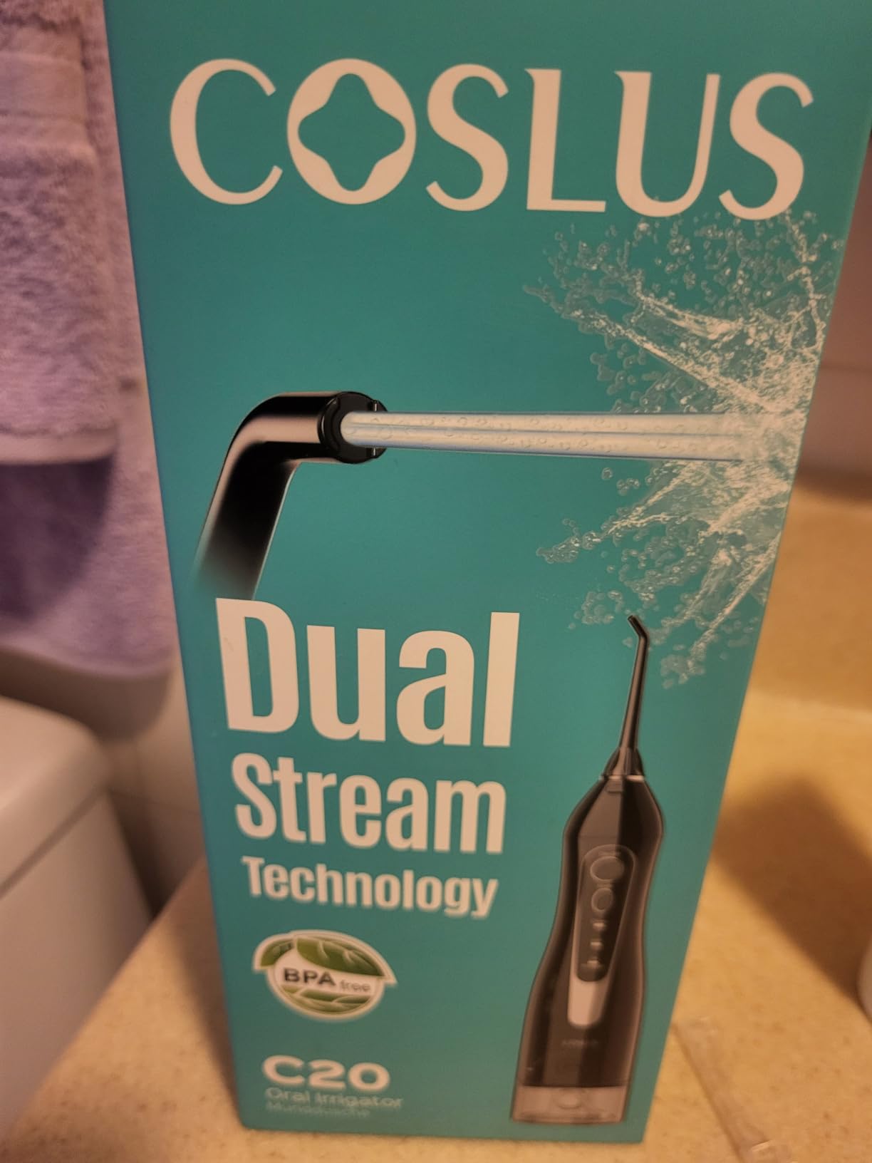 COSLUS ADA Accepted C20 Water Dental Flosser Pick, Professional Set White customer photo 1