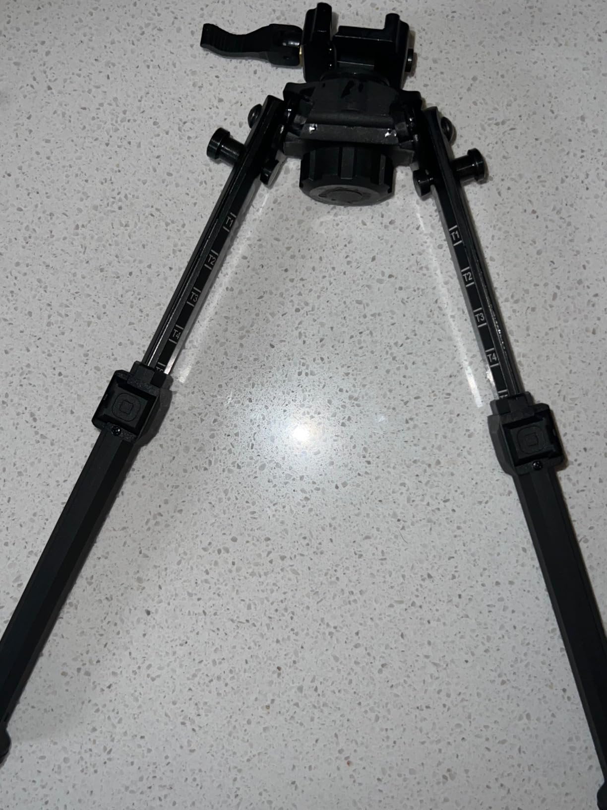 Tactical Carbon Fiber Swivel Bipod Heavy Duty Wide Stance Rifle Bipod Adjustable for Long Range Hunting and Shooting customer photo 1
