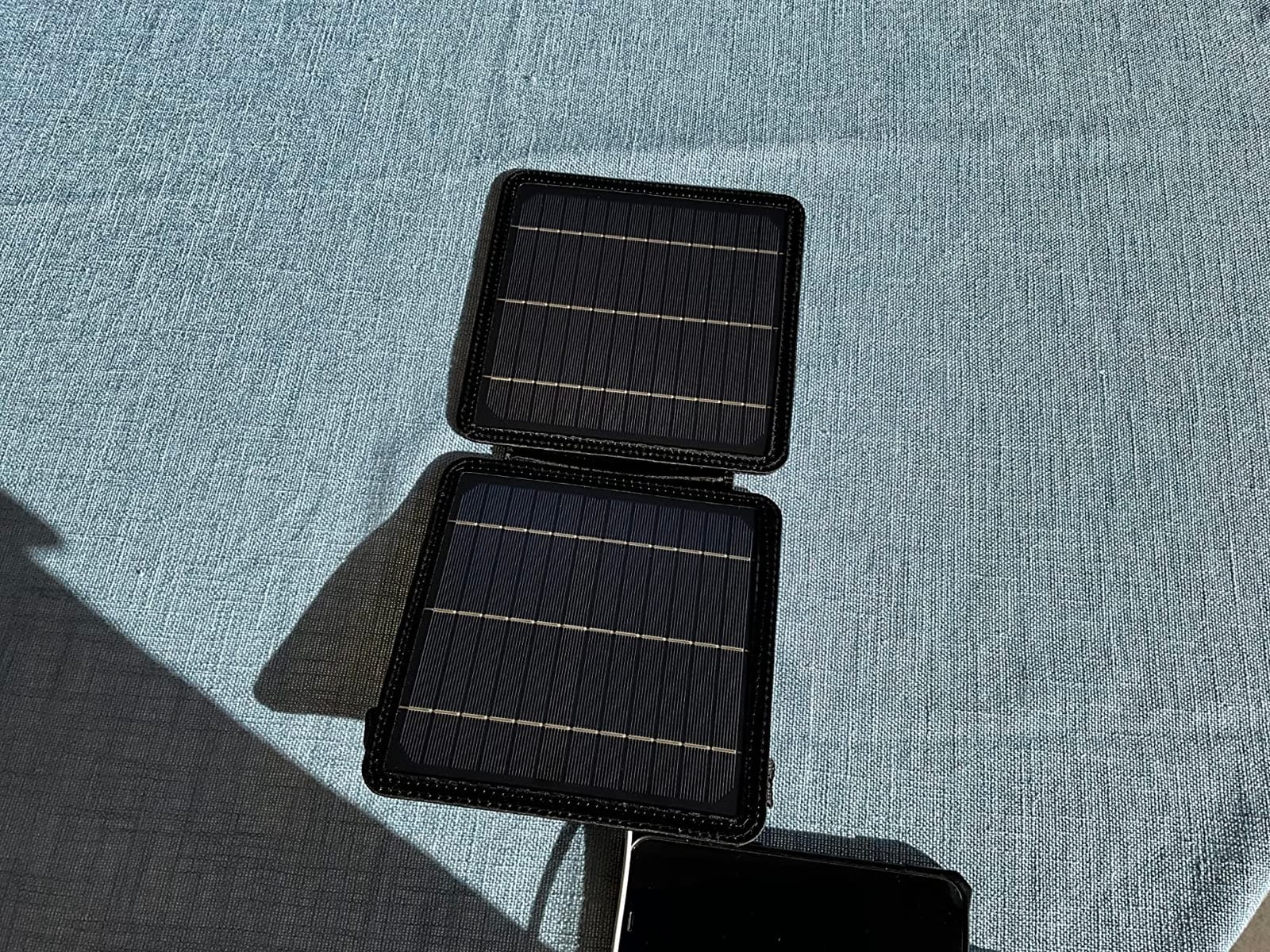 BLAVOR 10W Portable Solar Charger (5V/2A Max), Small Foldable Solar Panel | USB-C USB-A Outputs, Compatible with Cell Phone Tablet, Lightweight Compact, IPX4 Waterproof for Camping, Hiking, Backpacking customer photo 2