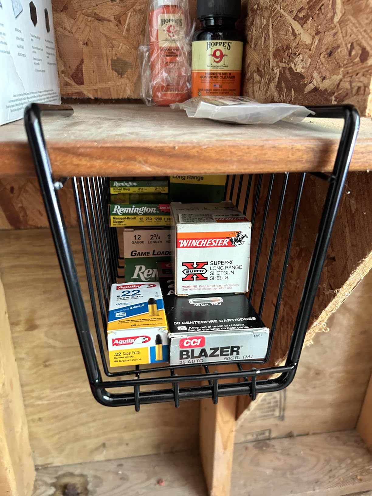 Gun Storage Solutions Undershelf Wire Gun Safe Baskets - Storage for Ammo, Documents, and Gear customer photo 2