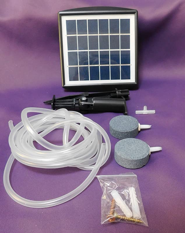 NFESOLAR Solar Pond Aerator 2 Modes Quiet Operation for Ponds Outdoor | Solar Air Pump with Battery Backup, 2 Air Stones for Small Fish Pond Stock Tank Hydroponics Wildlife customer photo 1