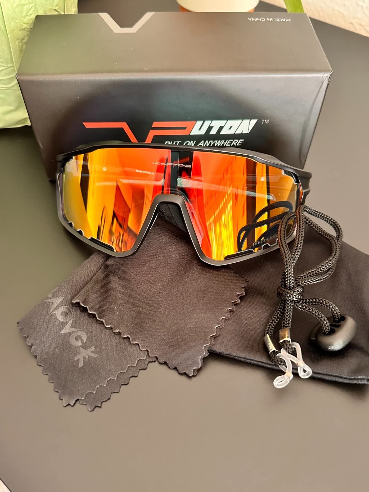 KAPVOE Photochromic Cycling Sunglasses Men Women K76 customer photo 1