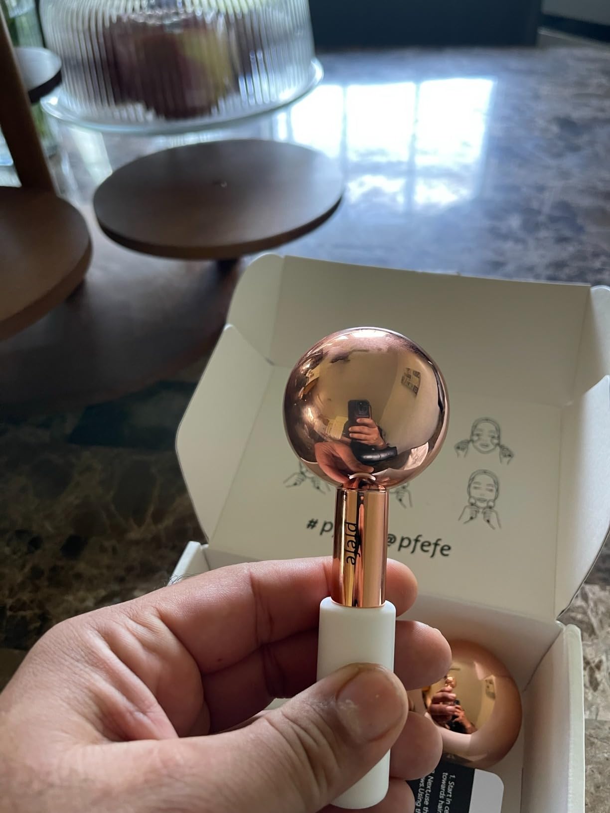 pfefe Ice Globes for Face & Eyes, Unbreakable Stainless Steel Cryo Sticks for Beauty Routines, Facials Cold Roller Cooling Globes for Puffiness, Wrinkles, Dark Circles, Headaches customer photo 2